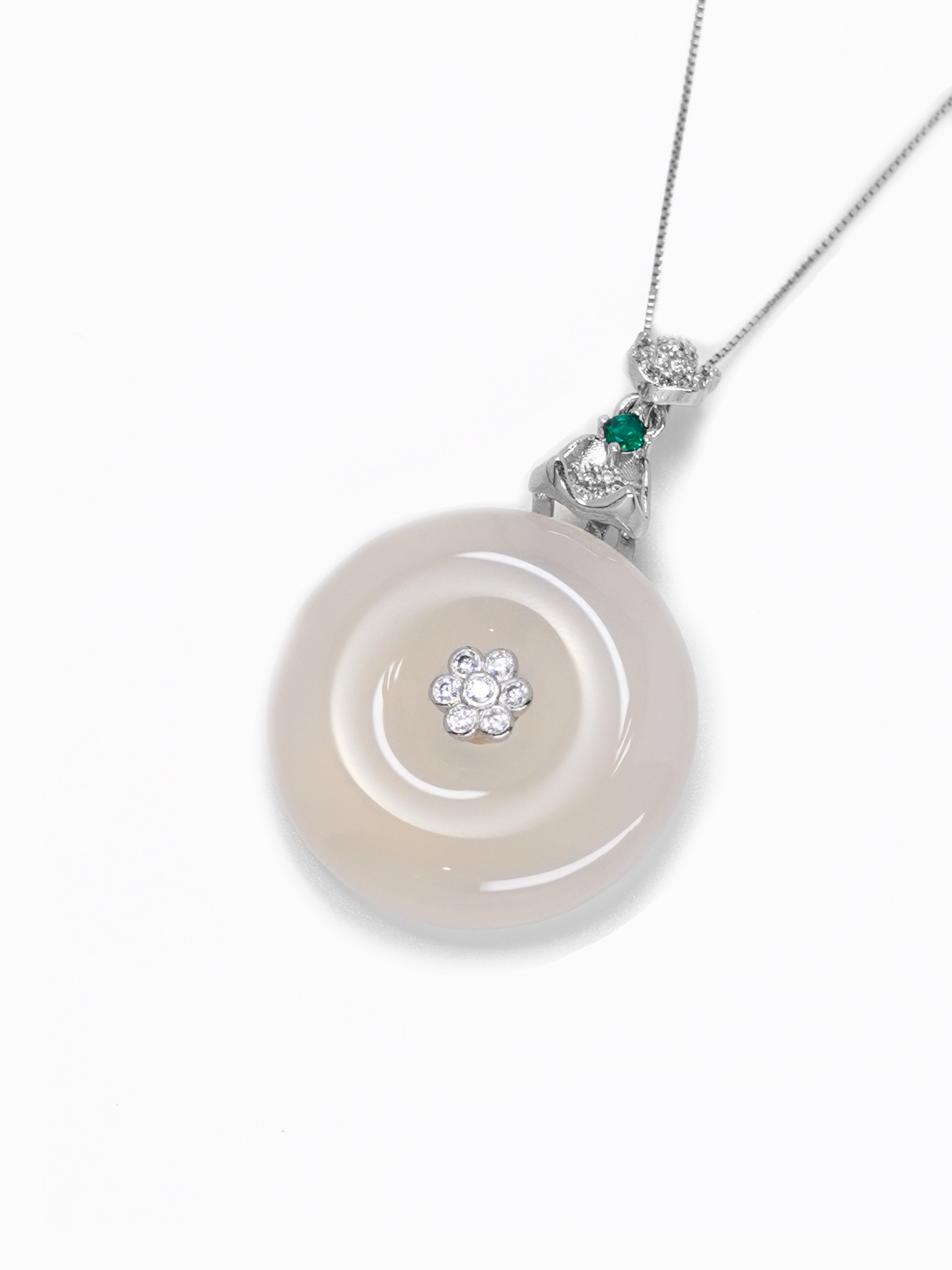 Soft Crystal Blossom - Chalcedony