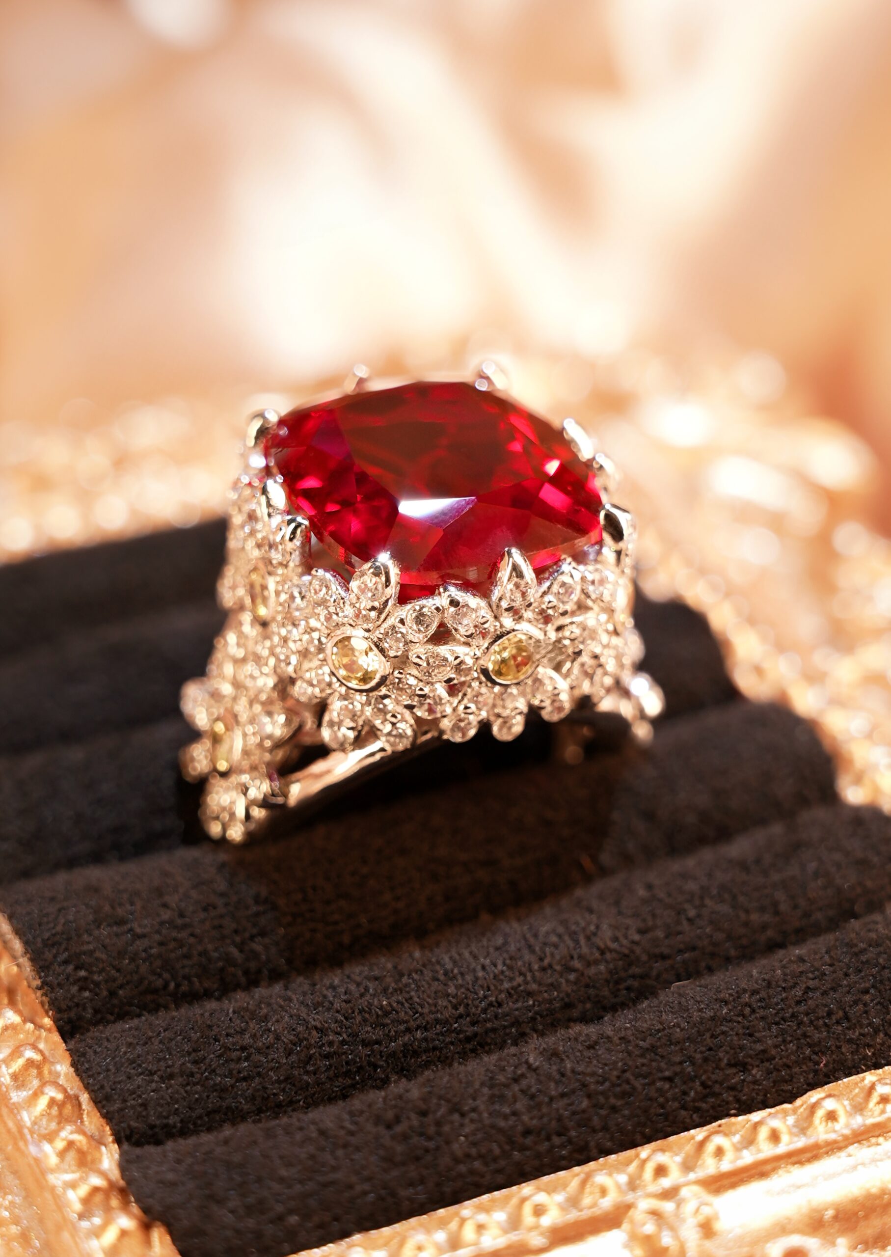 Crimson Mist and Stellar Glow