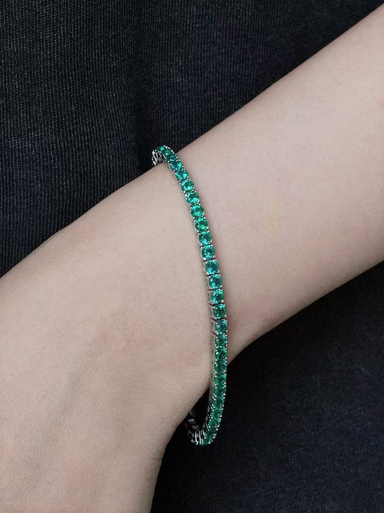 Starry Ring Bracelet - Emerald