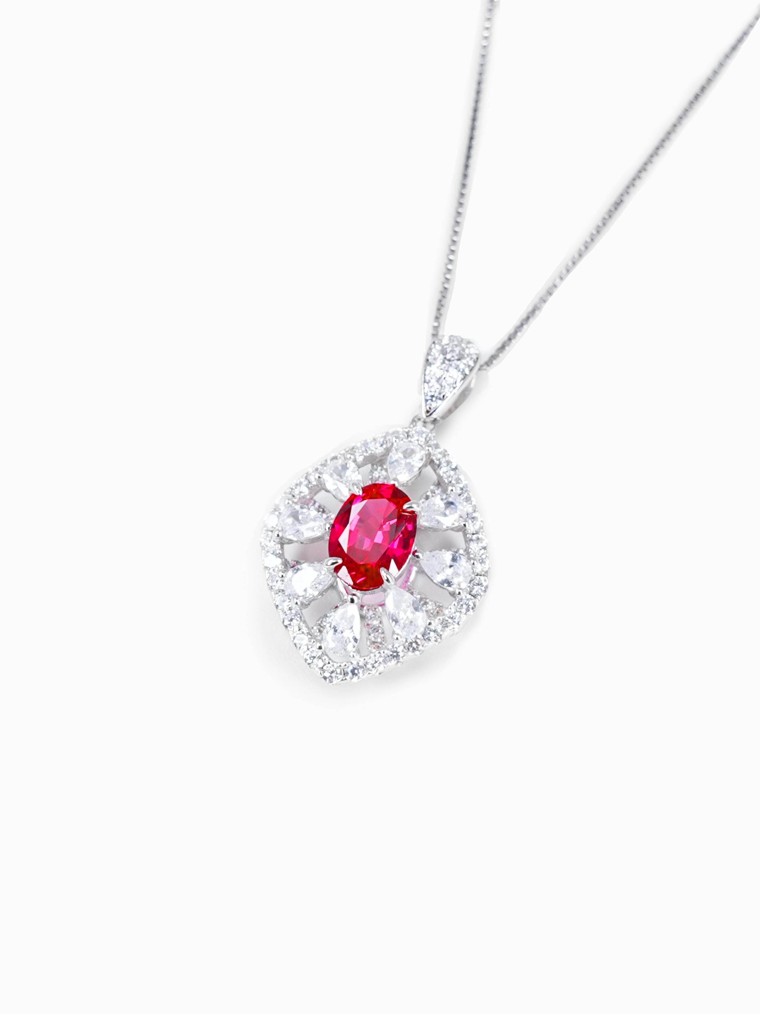 Pomegranate Sparkle Drop - Ruby