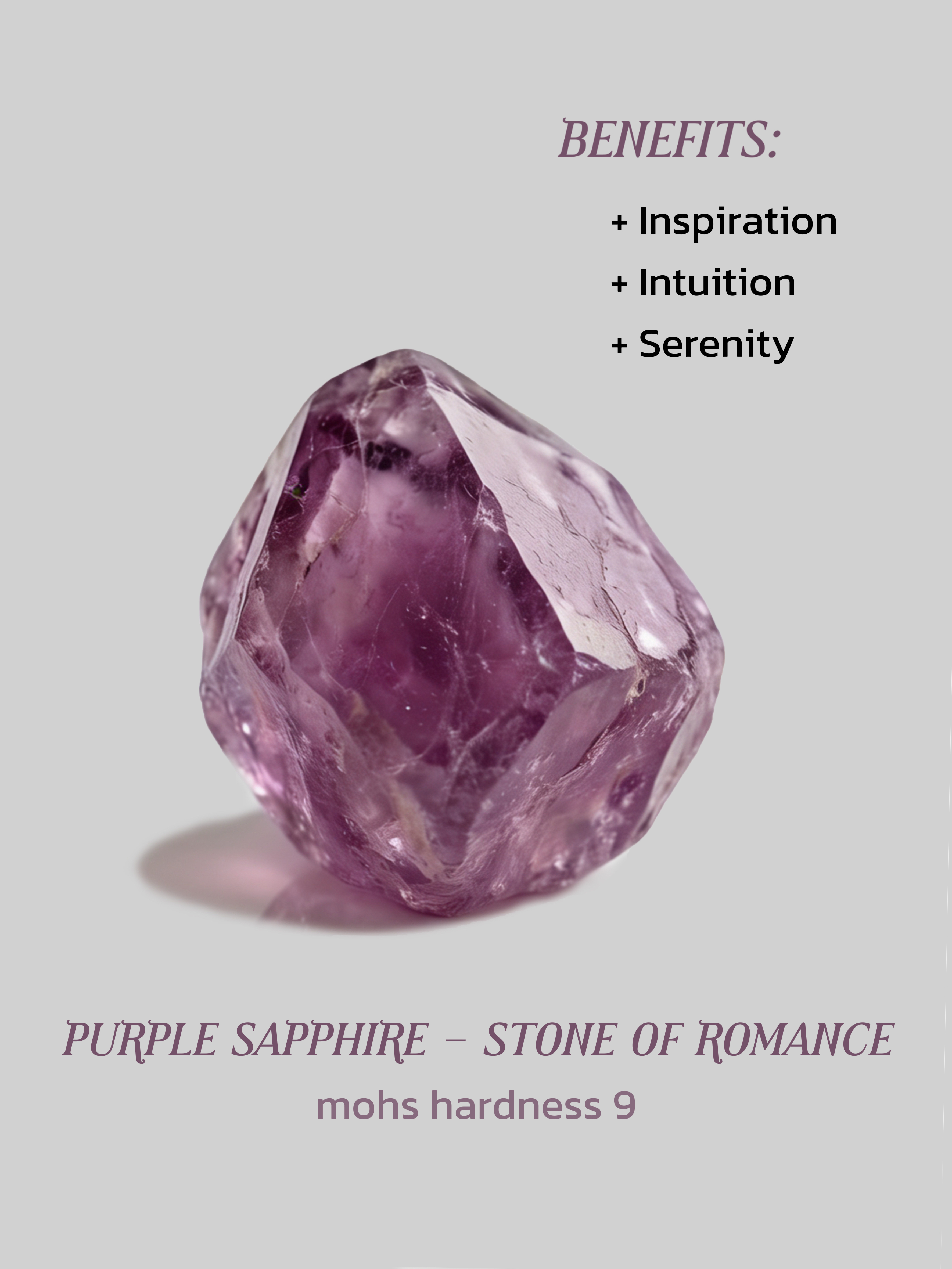 360-Degree Faceted Purple Sapphire Ring