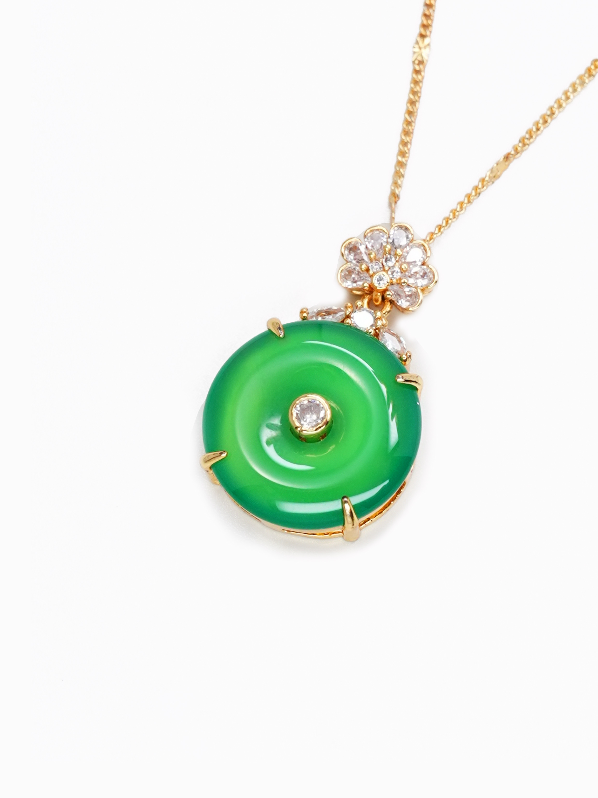 Green Amber Spirit Diamond - Chalcedony