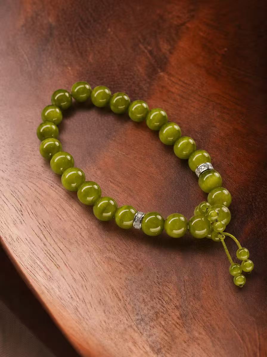 Olive CatEye Bracelet - Verdance Glow