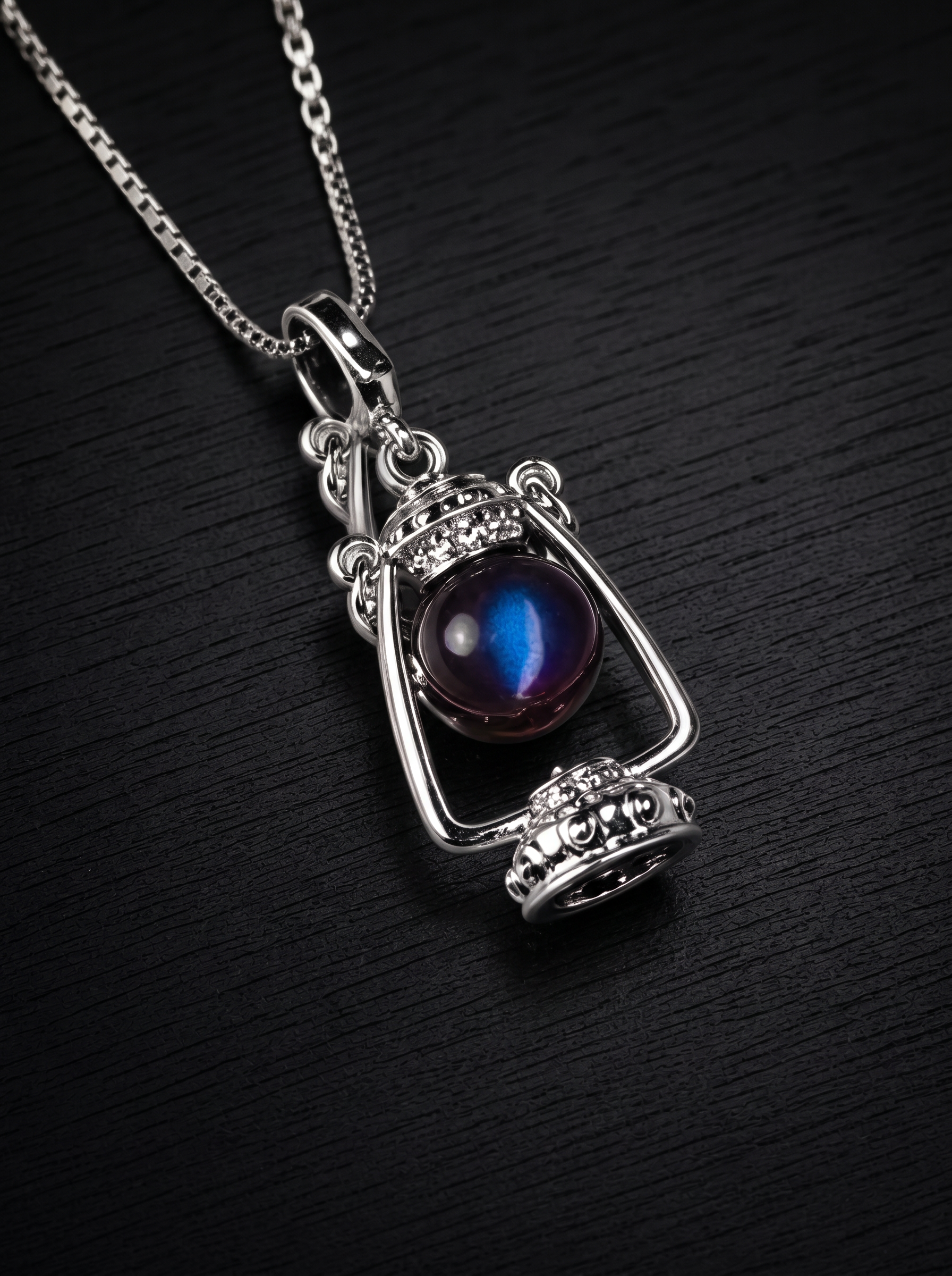 Enchanted Lantern - Blue Grey Moonstone