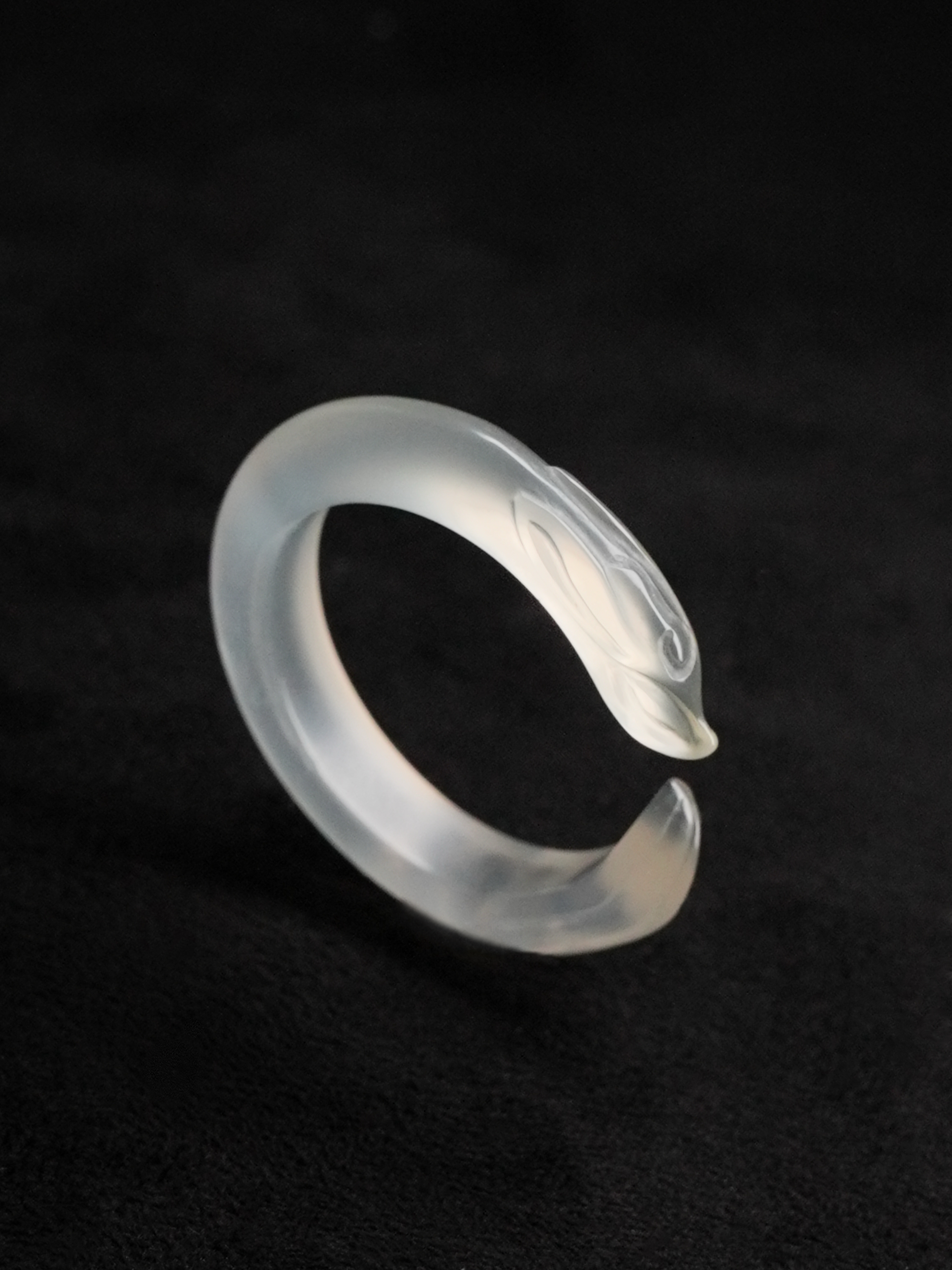 360-Degree Cabochon Agate Ring - Fox