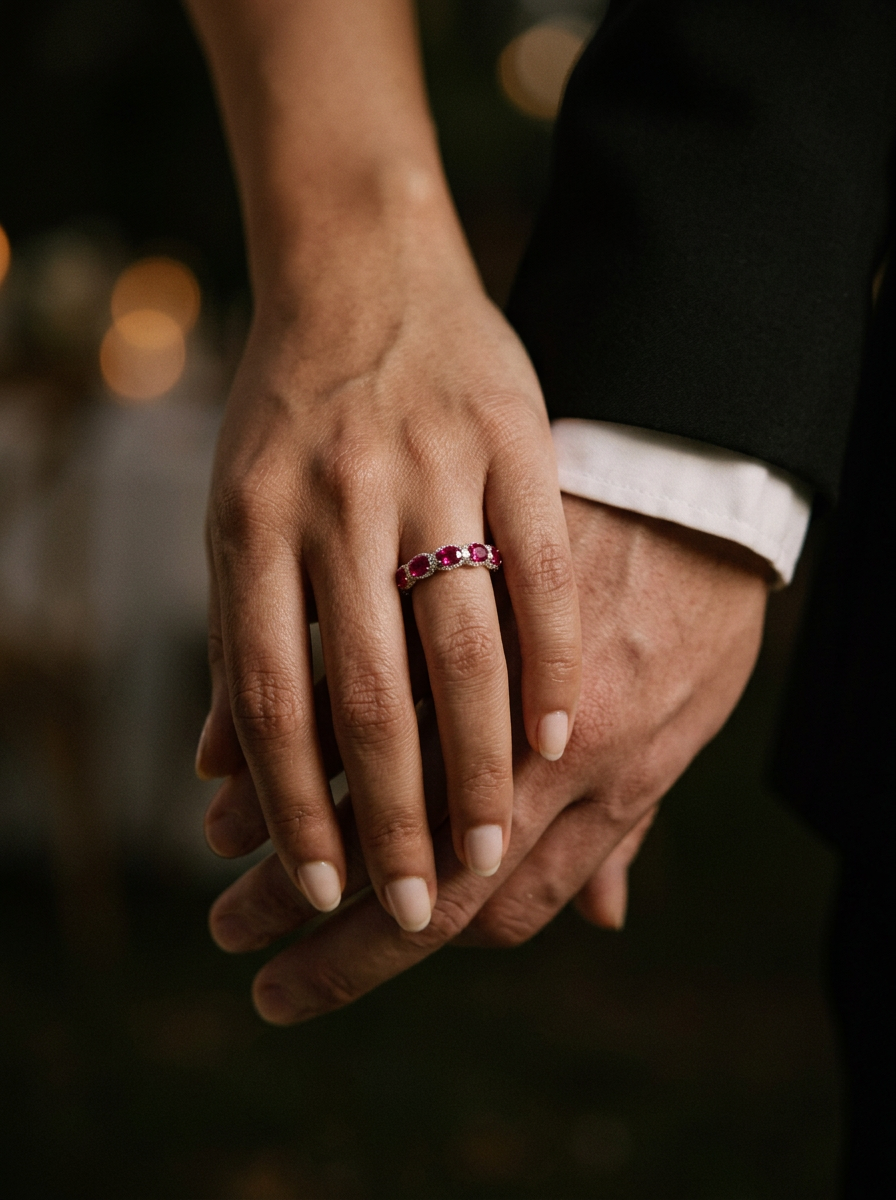 Oval Brilliant Cut Ruby Ring - Supernova Waltz