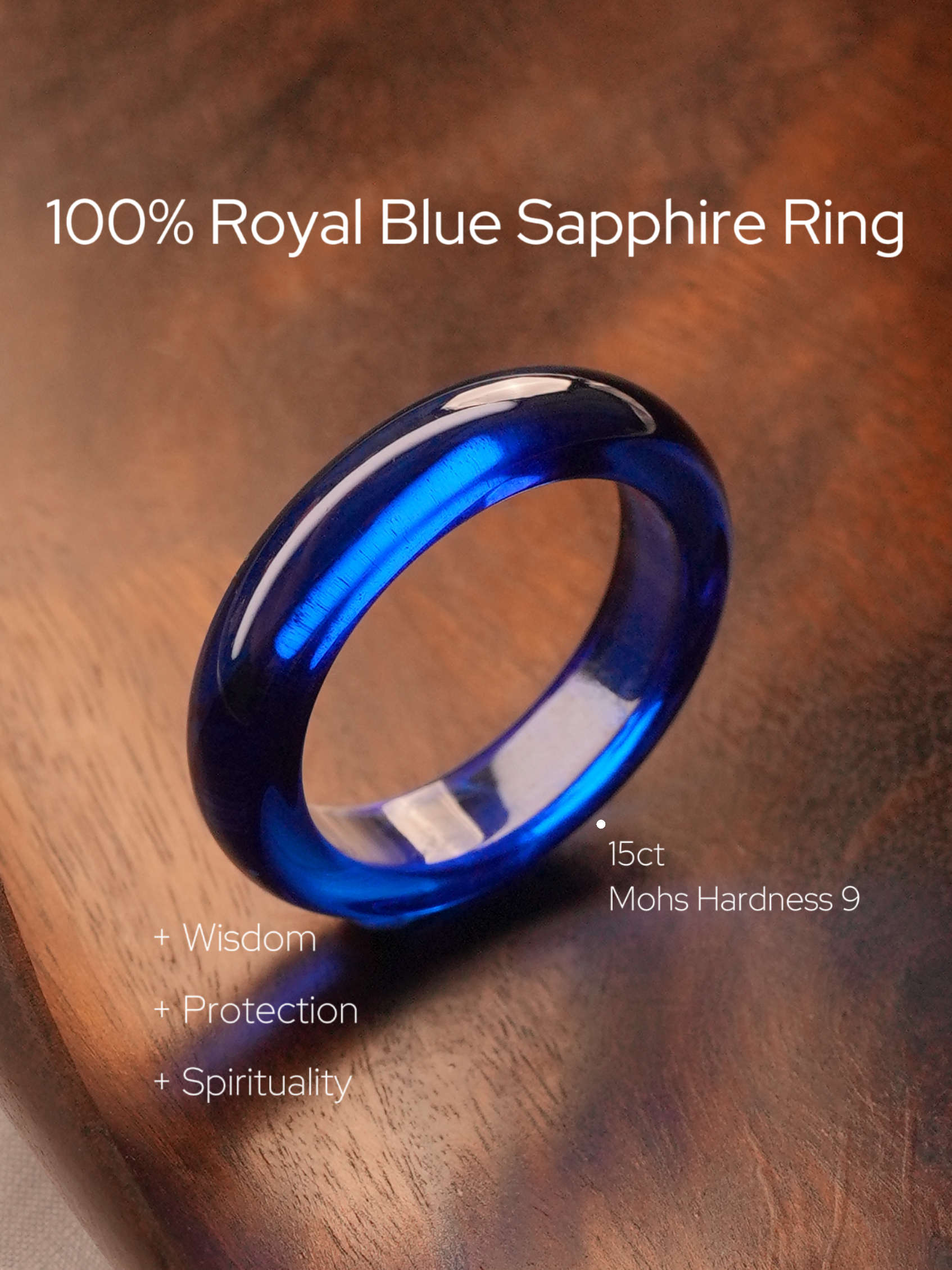 360-Degree Cabochon Sapphire Ring
