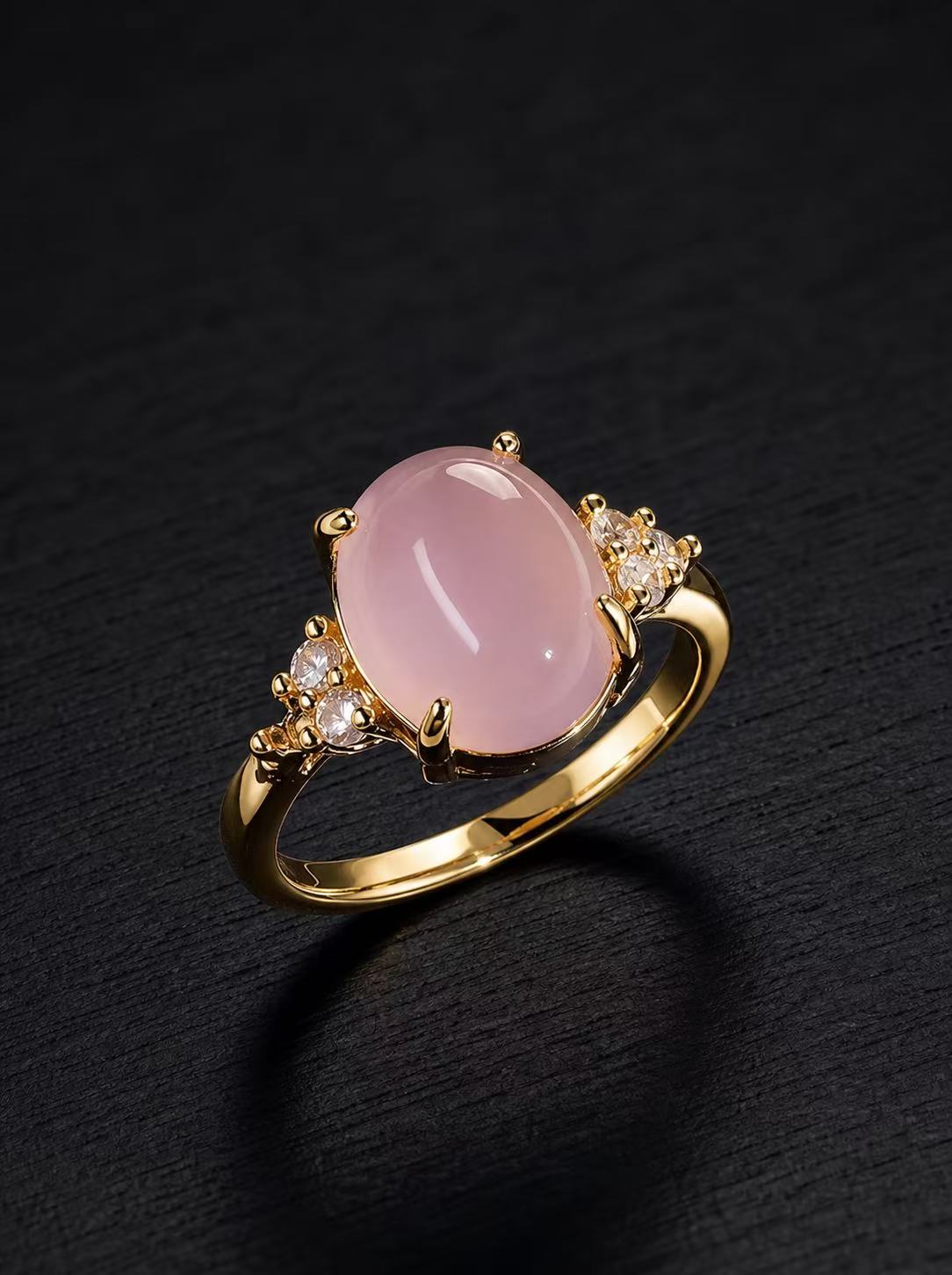 Agate Ring-Peachy Pink Dream