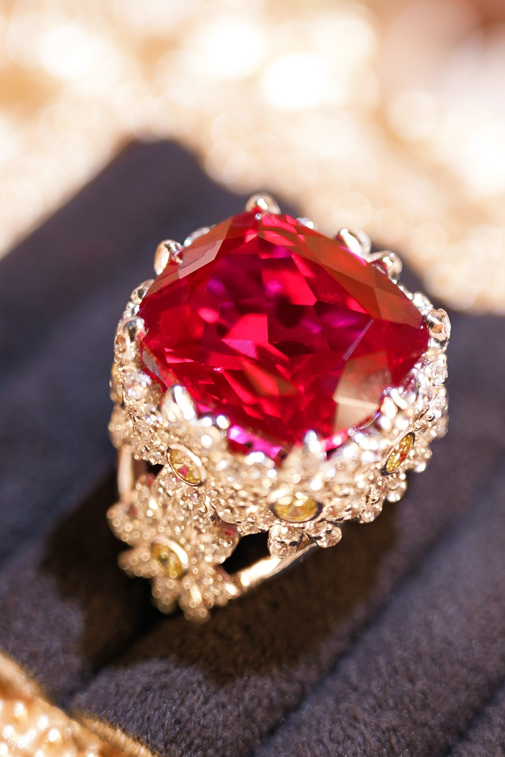 Crimson Mist and Stellar Glow