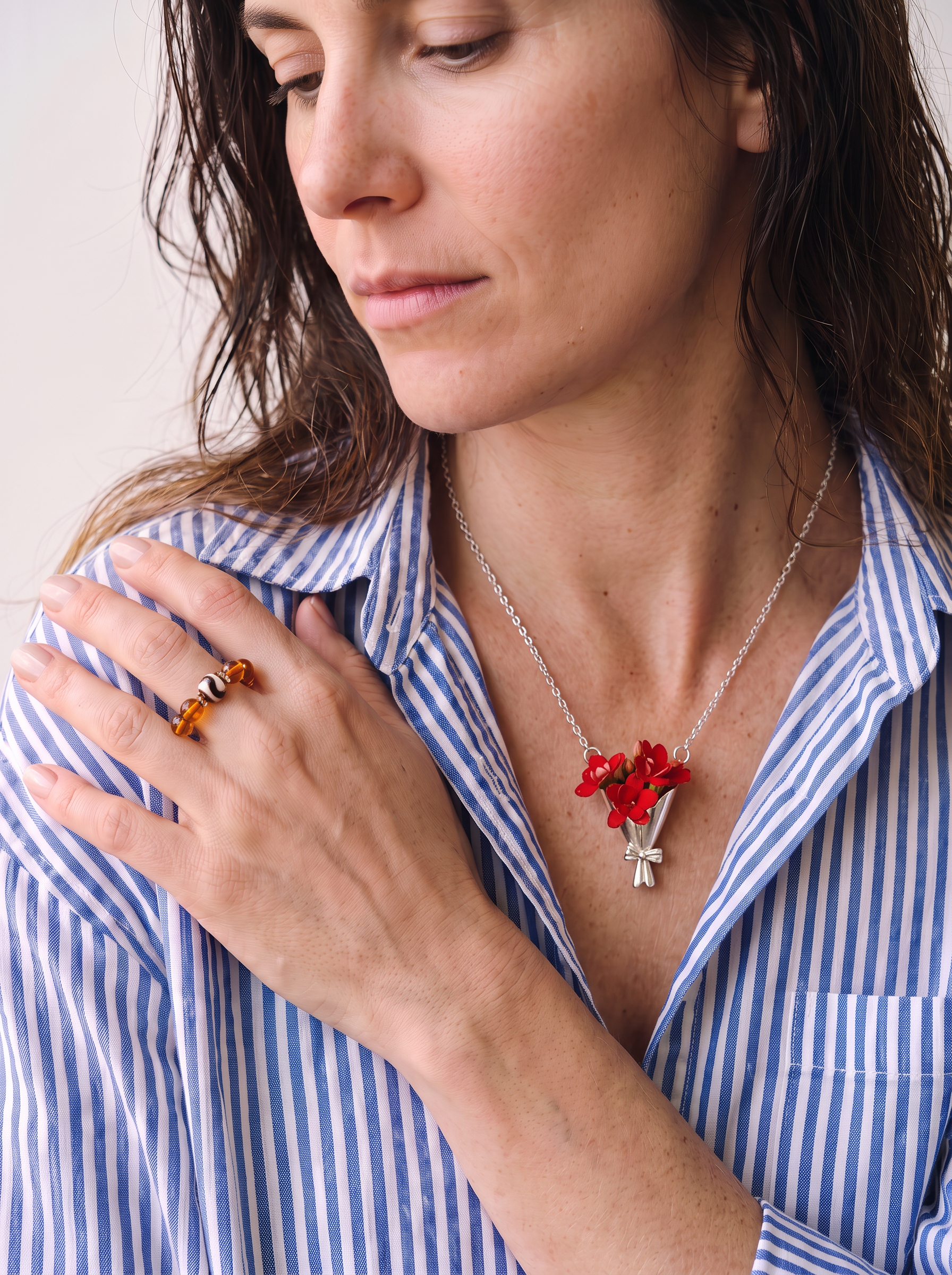 Plated Silver Necklace - Pocket Posy