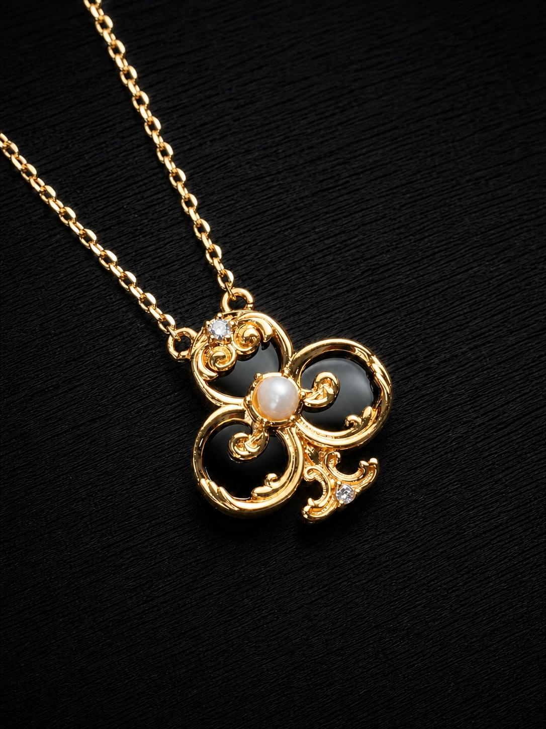 Black Agate Necklace-Nocturne