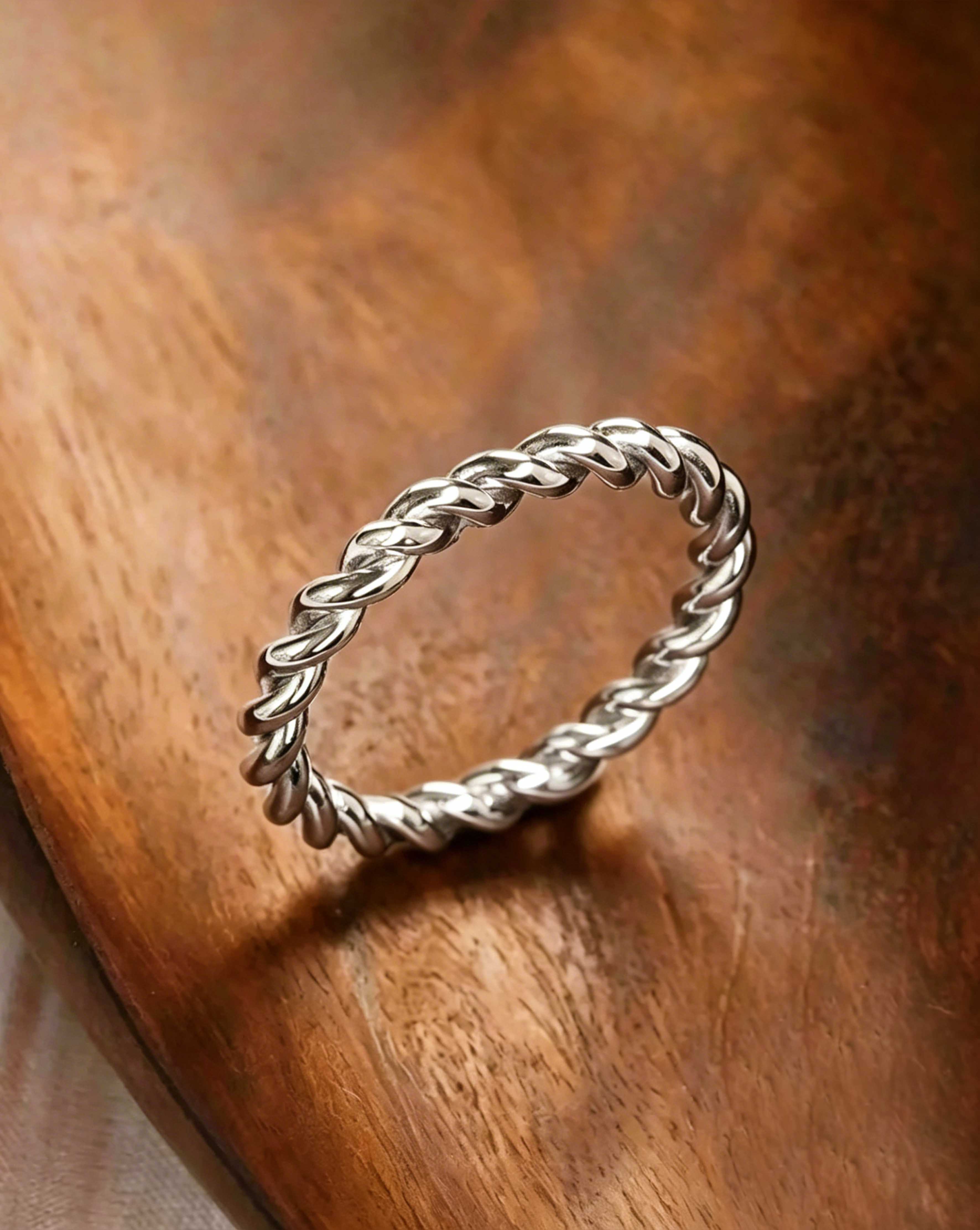 Gold Twisted Metal Ring