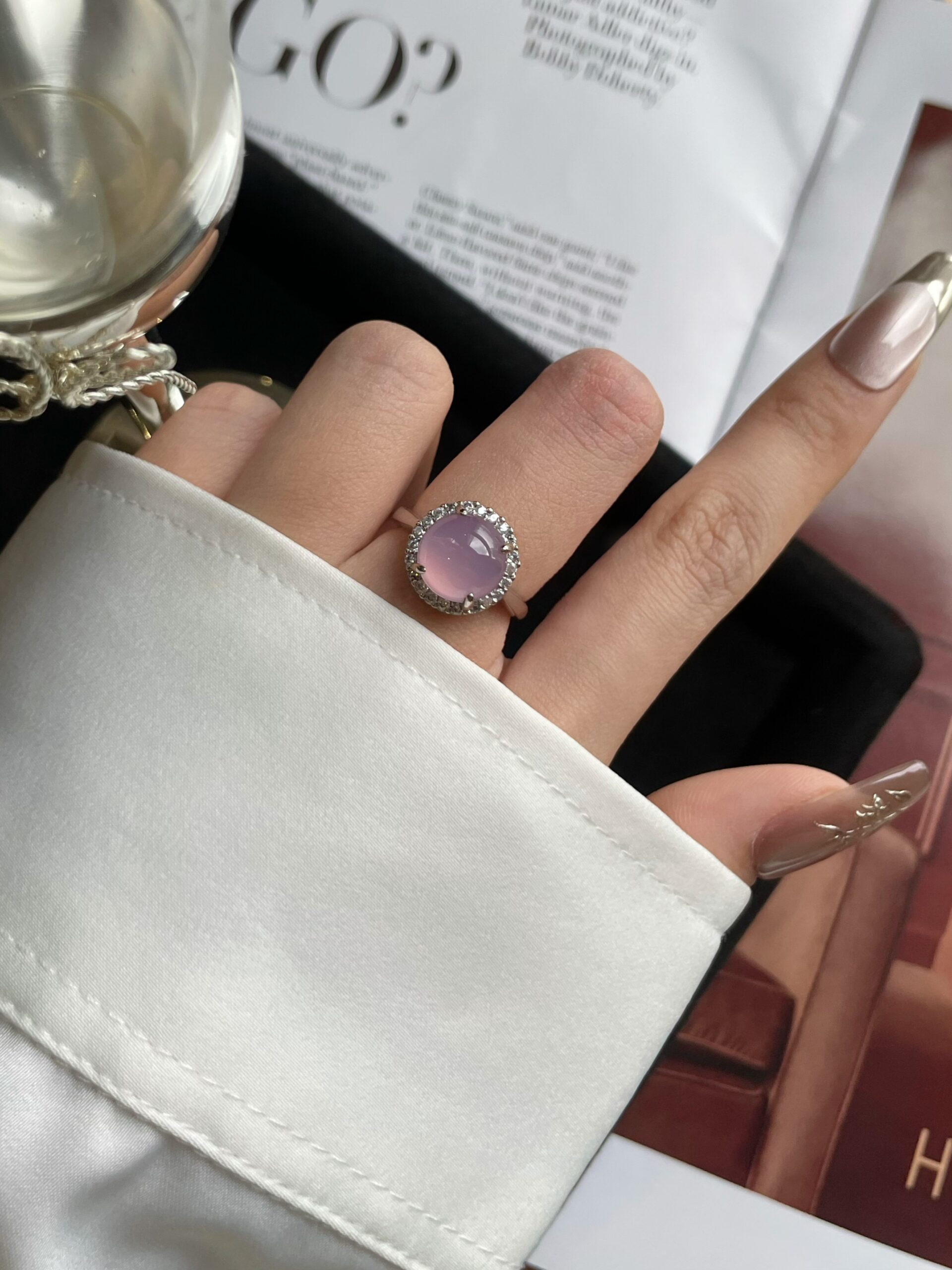 Pink and Lavender Condensation - Chalcedony