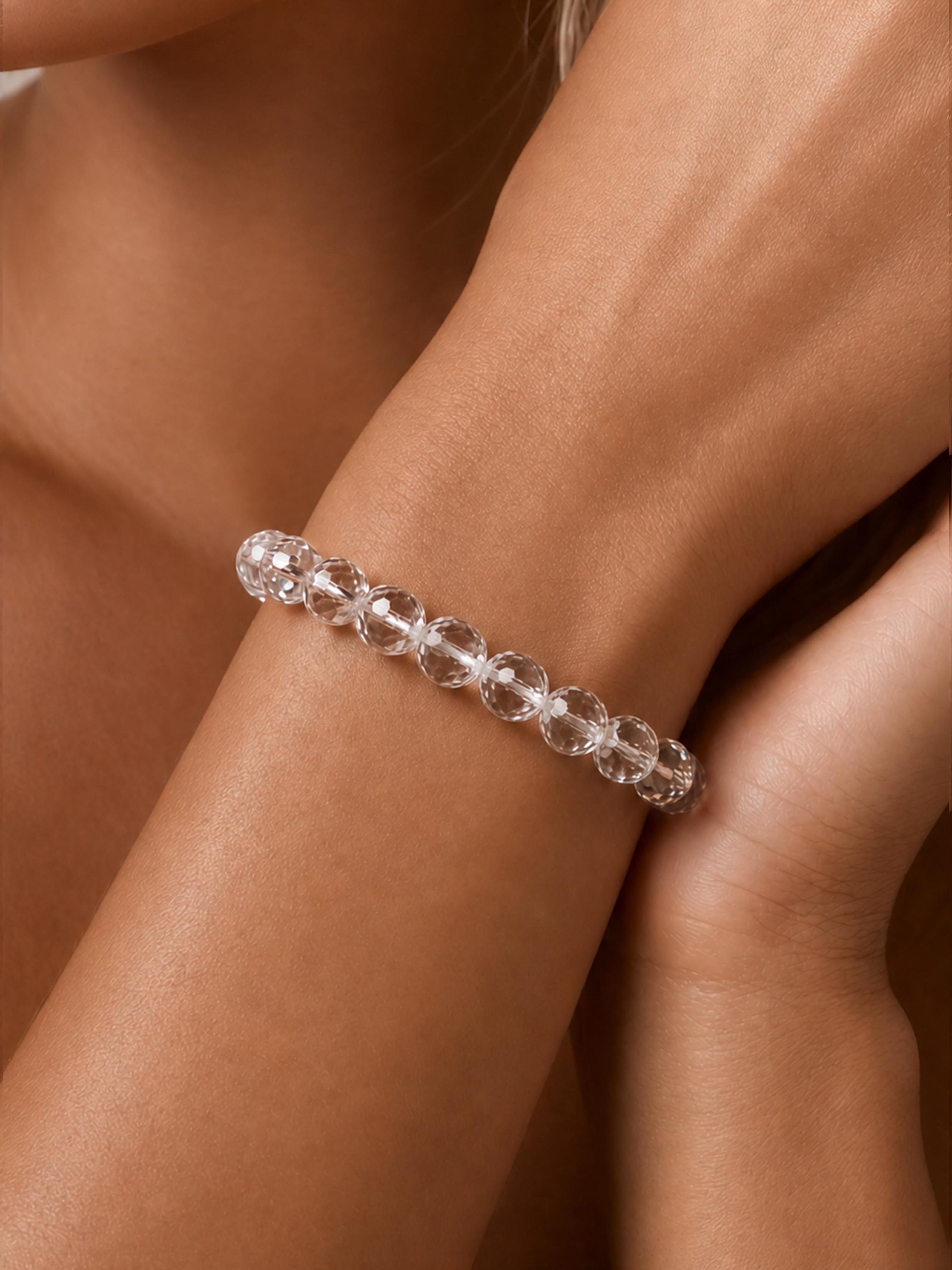 Fancy Brilliant Cut White Sapphire Bracelet - Starlight