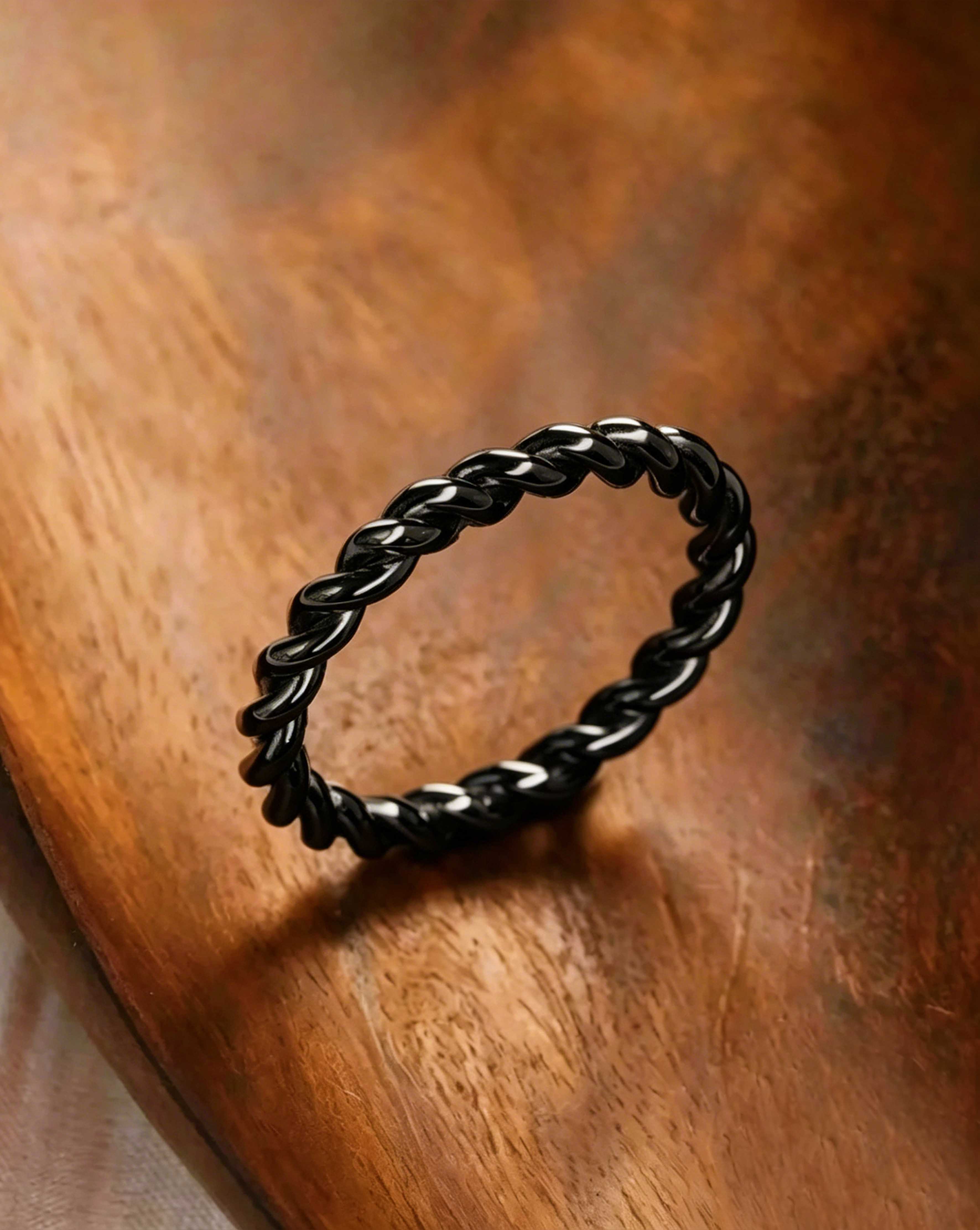 Gold Twisted Metal Ring