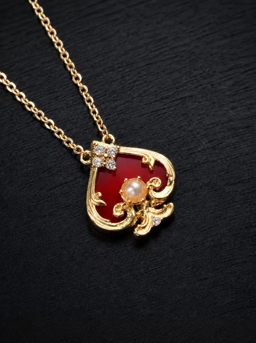 Red Agate Necklace-Queen Agate