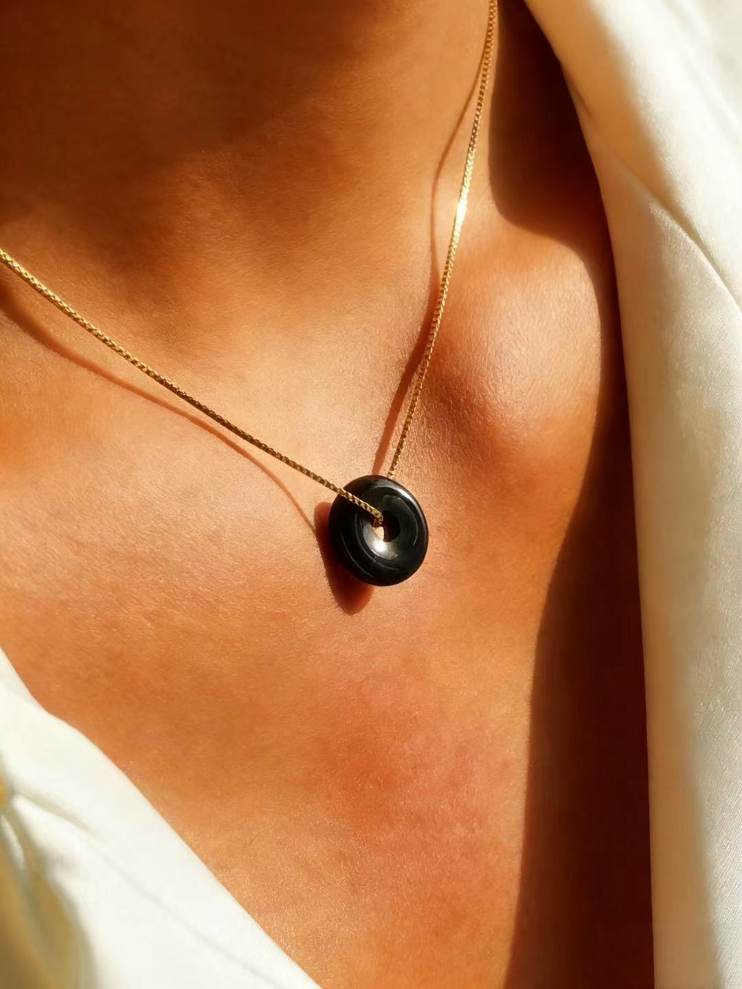 Circle of Wholeness - Black obsidian