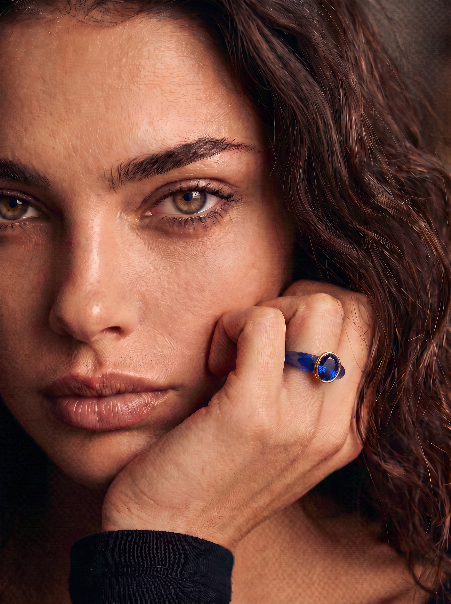 PRO 360-Degree Faceted Ryoal Sapphire Ring
