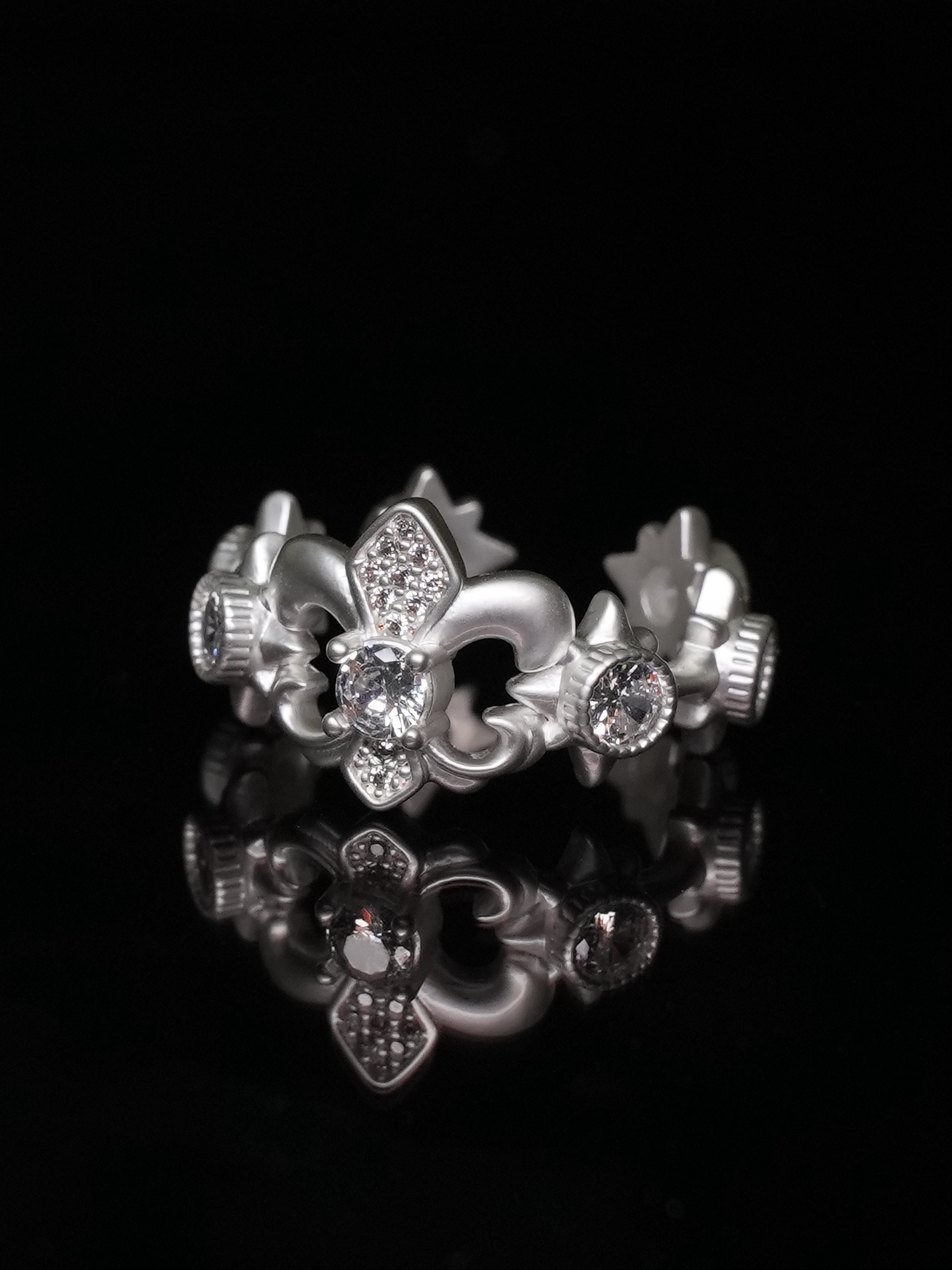 Gear Star Silver Plated Ring