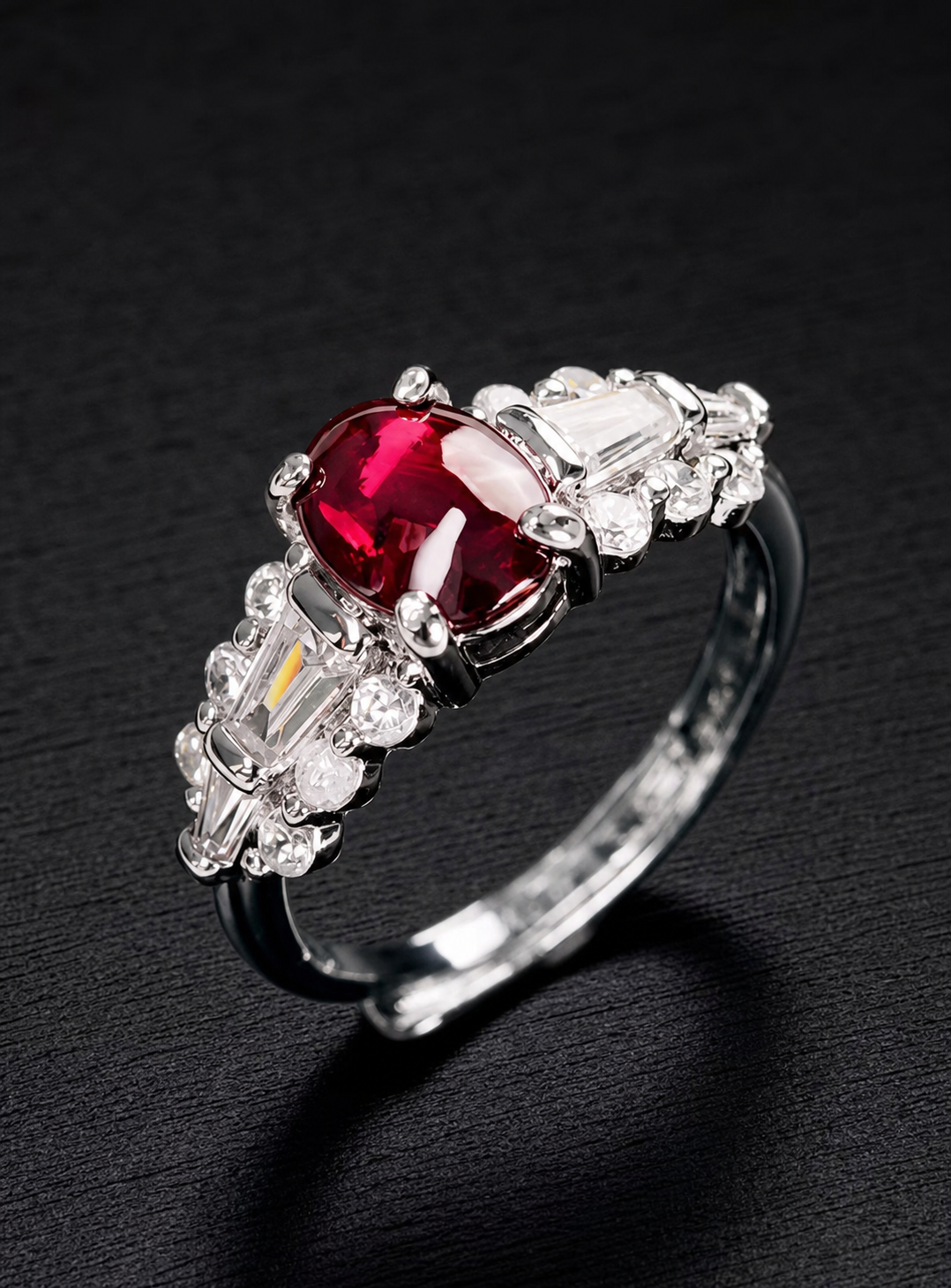 Garnet-Cabochon Ring-Vintage Ember