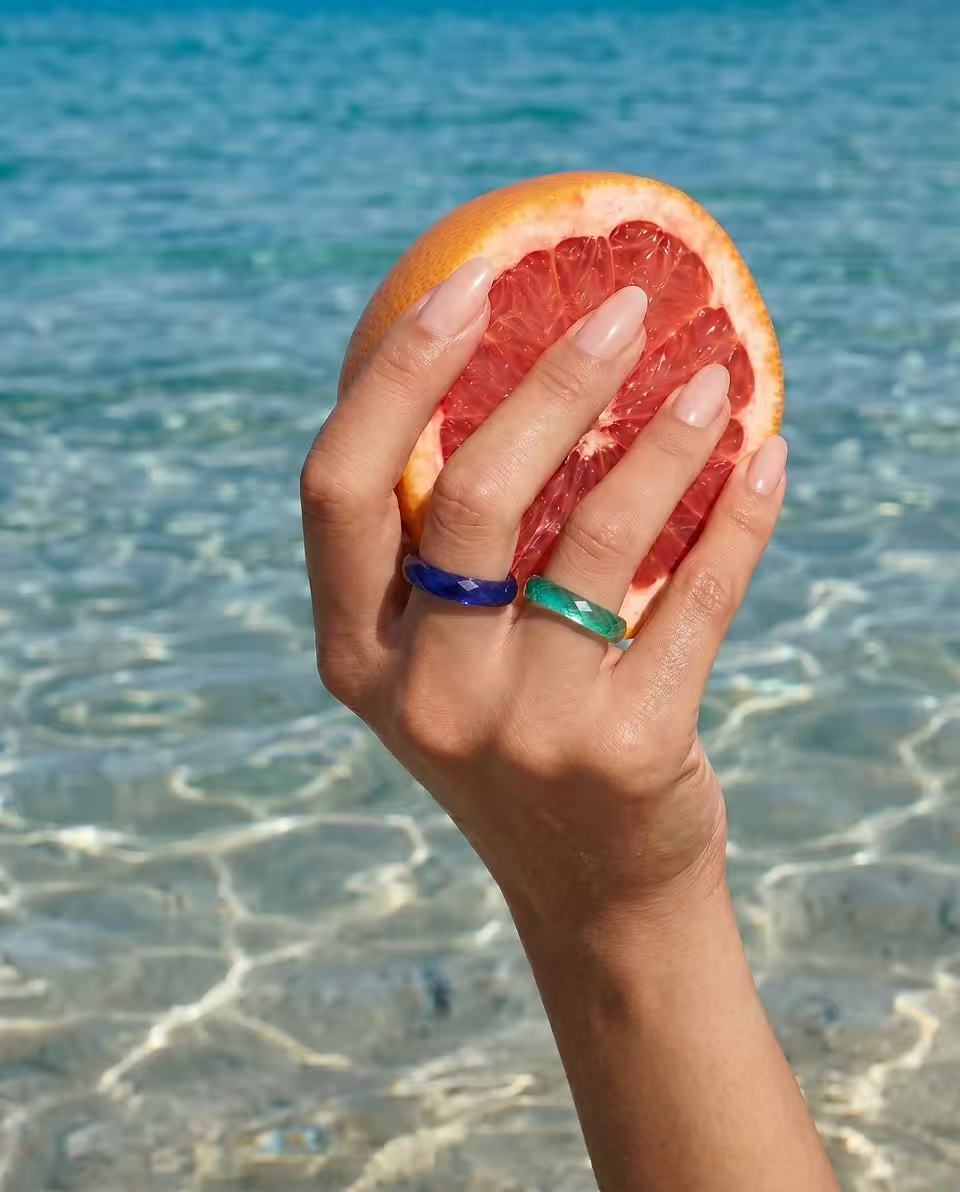 360-Degree Faceted Paraíba Ring