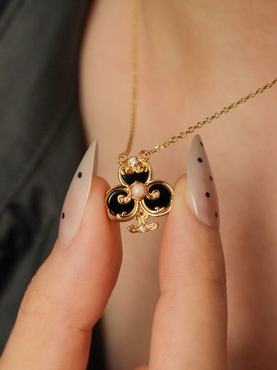 Black Agate Necklace - Nocturne