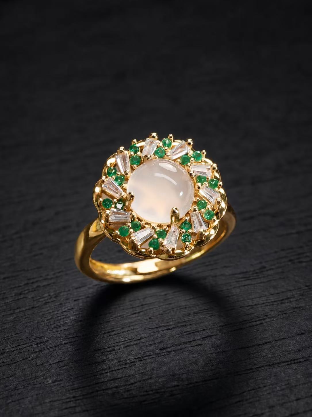 Agate Ring/Necklace-Rotating Dance Series