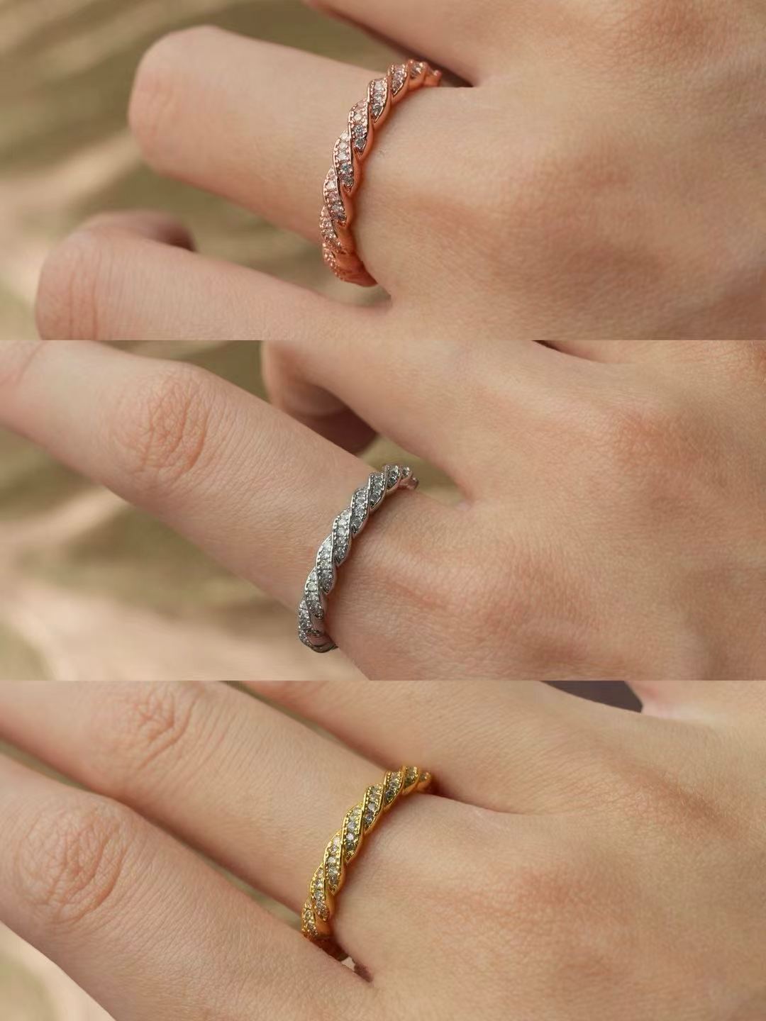 Twisted Spark Ring