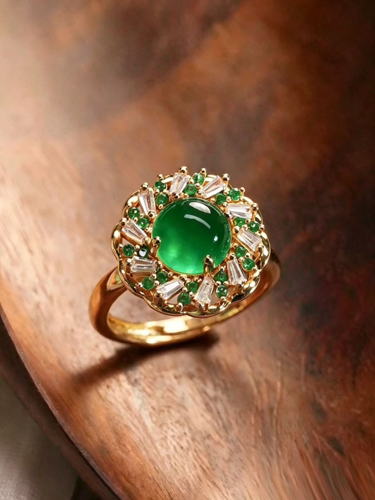Chalcedony Ring - Rotating Dance Series