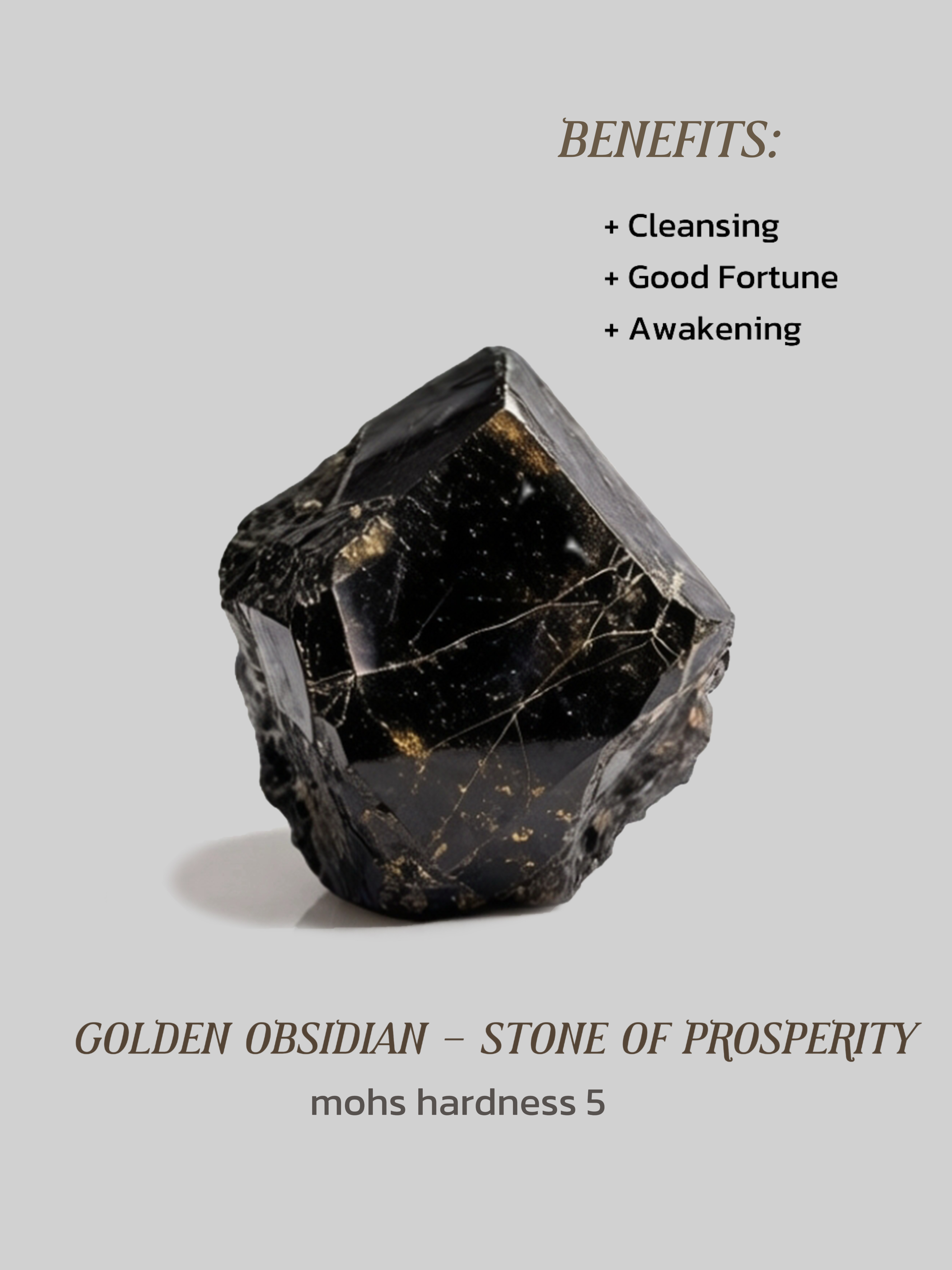 Golden Obsidian Necklace - Silver Sand Moon Soul