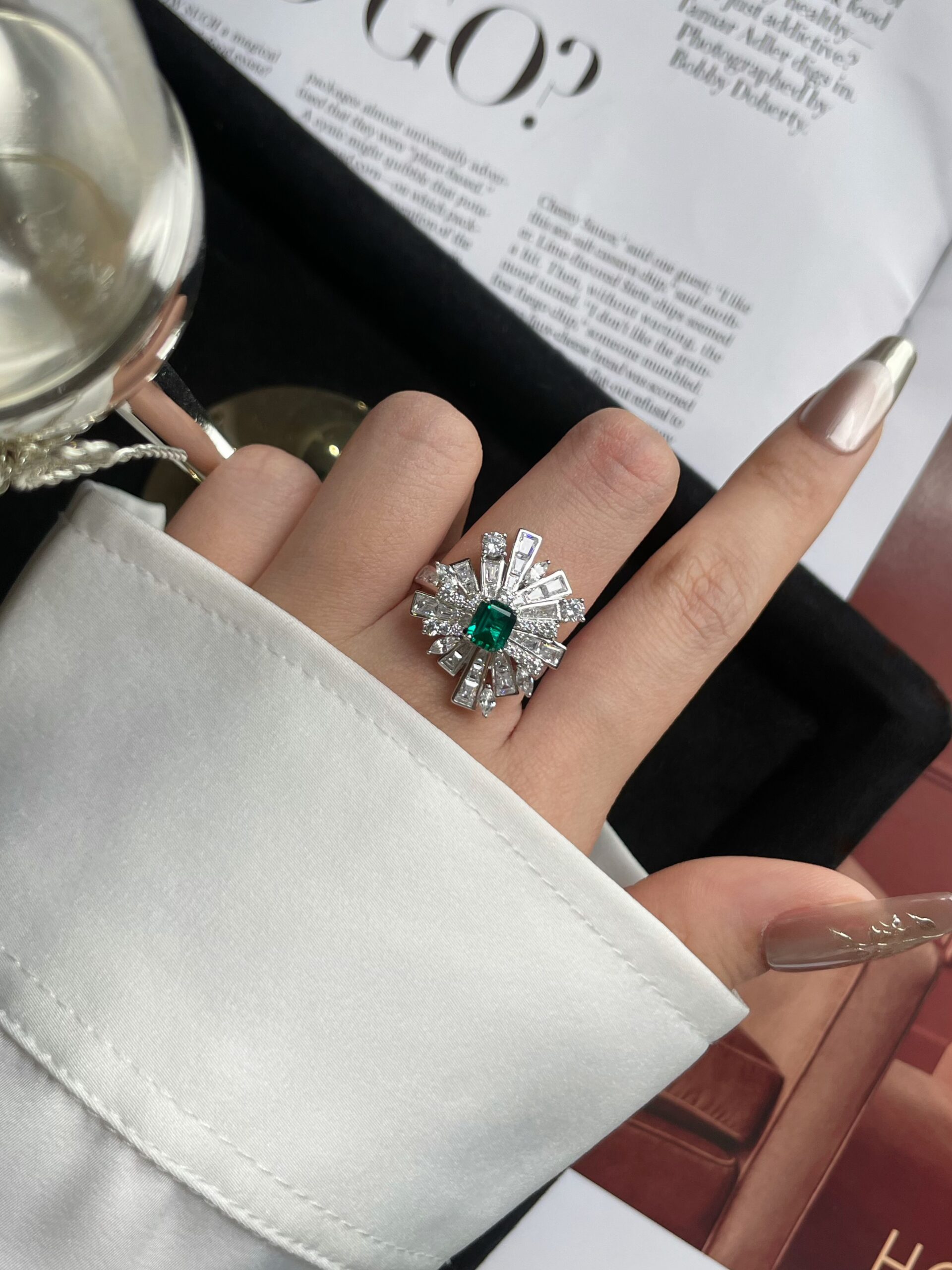 Green Glow Star Shine Ring