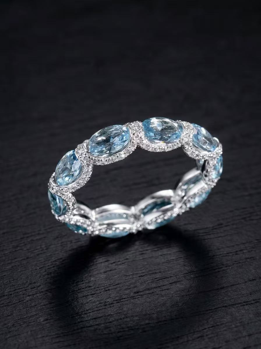 Spinel-Oval Brilliant Ring-Supernova Waltz