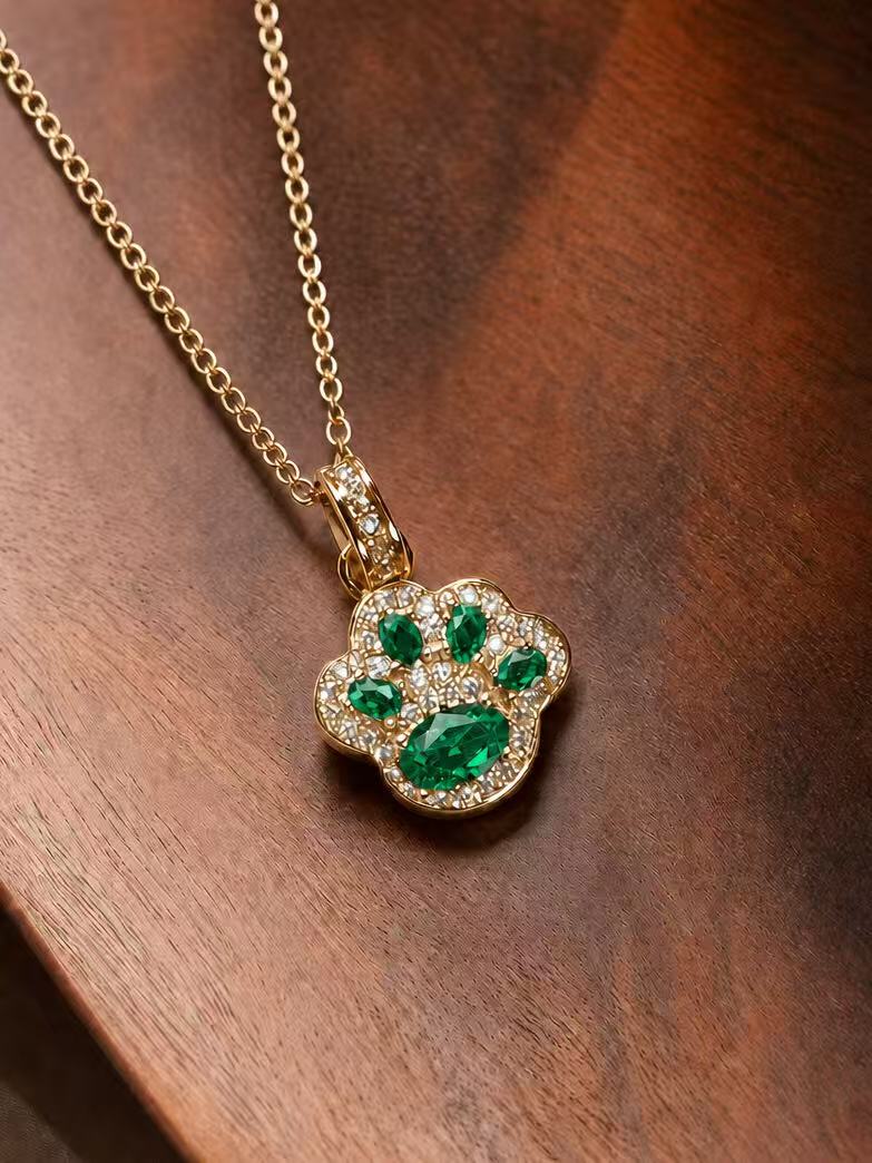 Oval Brilliant Cut Ruby Necklace - Paws of Fortune