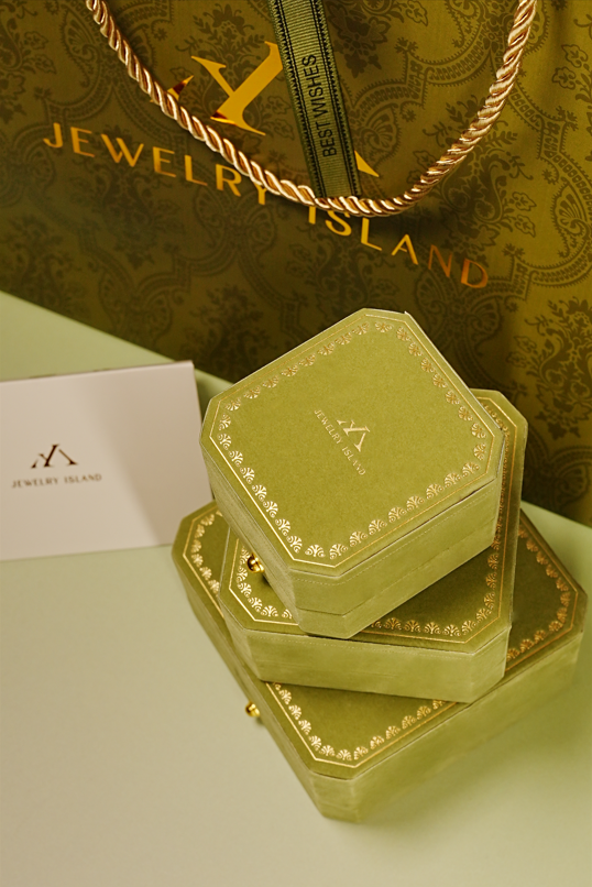 Suede jewelry box + Handbag + Silver polishing cloth-JewelryIsland