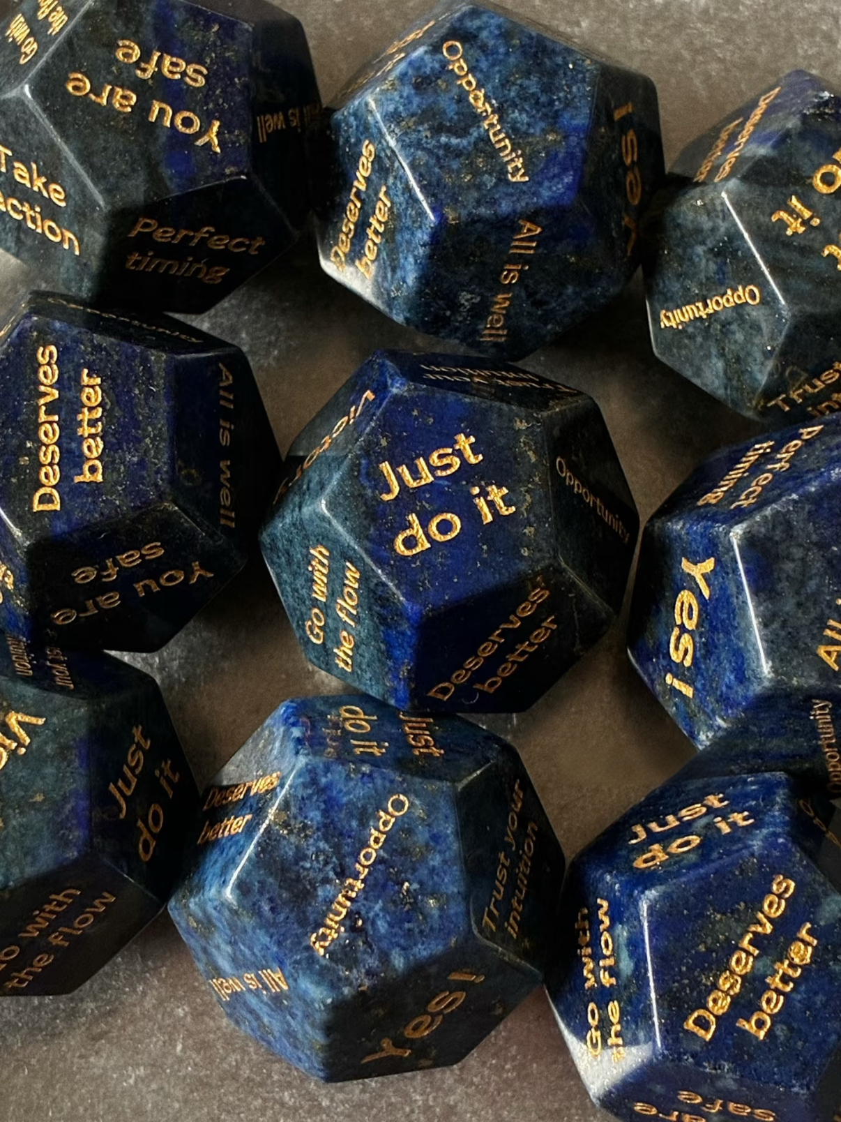 Dodecahedron Fancy Cut Natural Crystal - Answer Dice