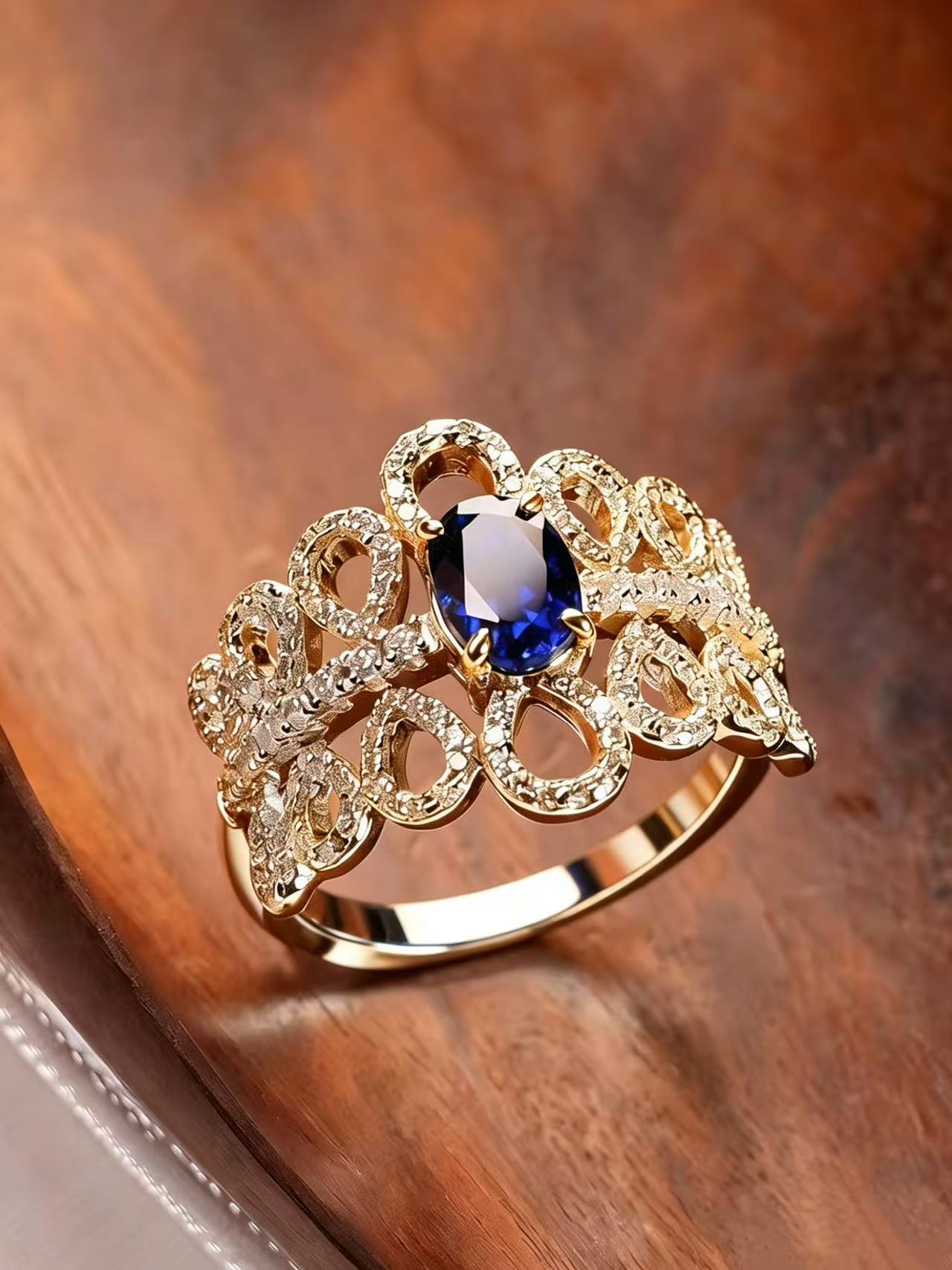 Oval Brilliant Cut Sapphire Ring - Stellaris