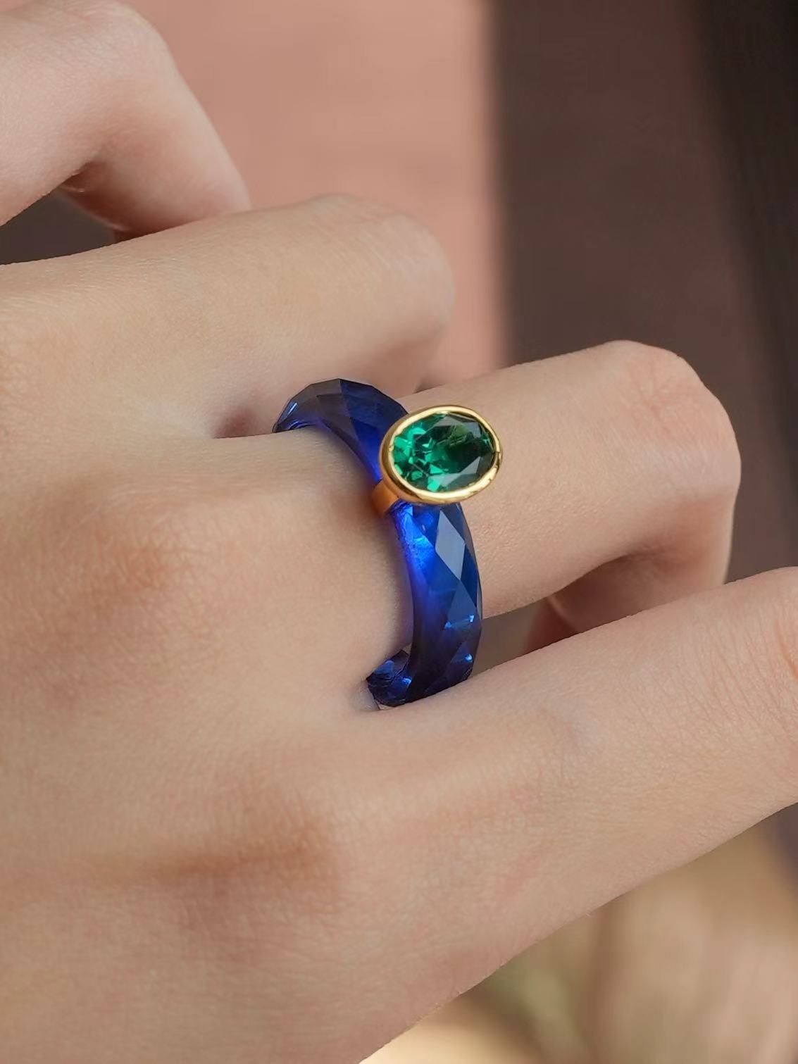 PRO 360-Degree Faceted Ryoal Sapphire Ring
