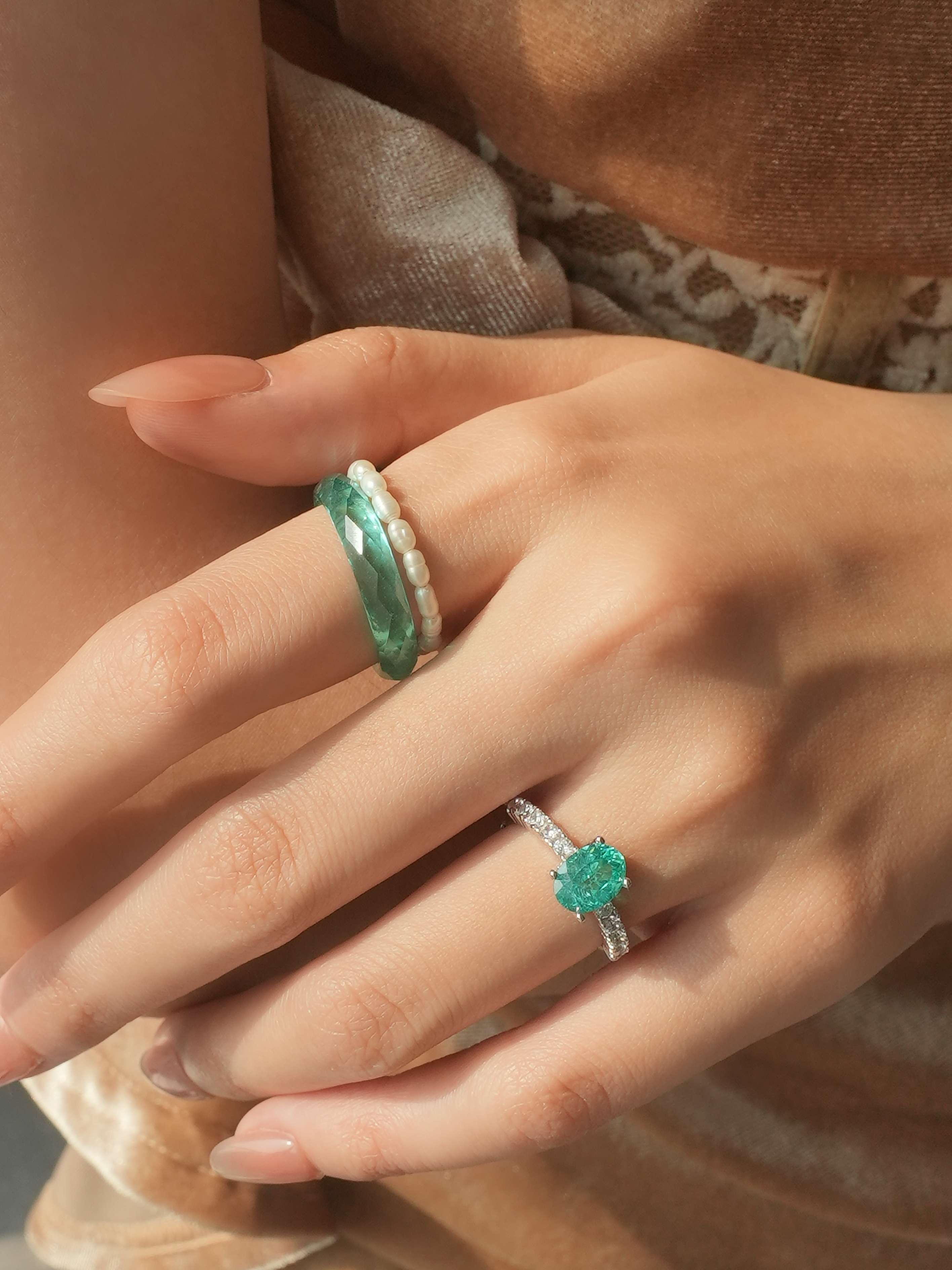 Oval Brilliant Cut Paraíba Ring - Ethereal