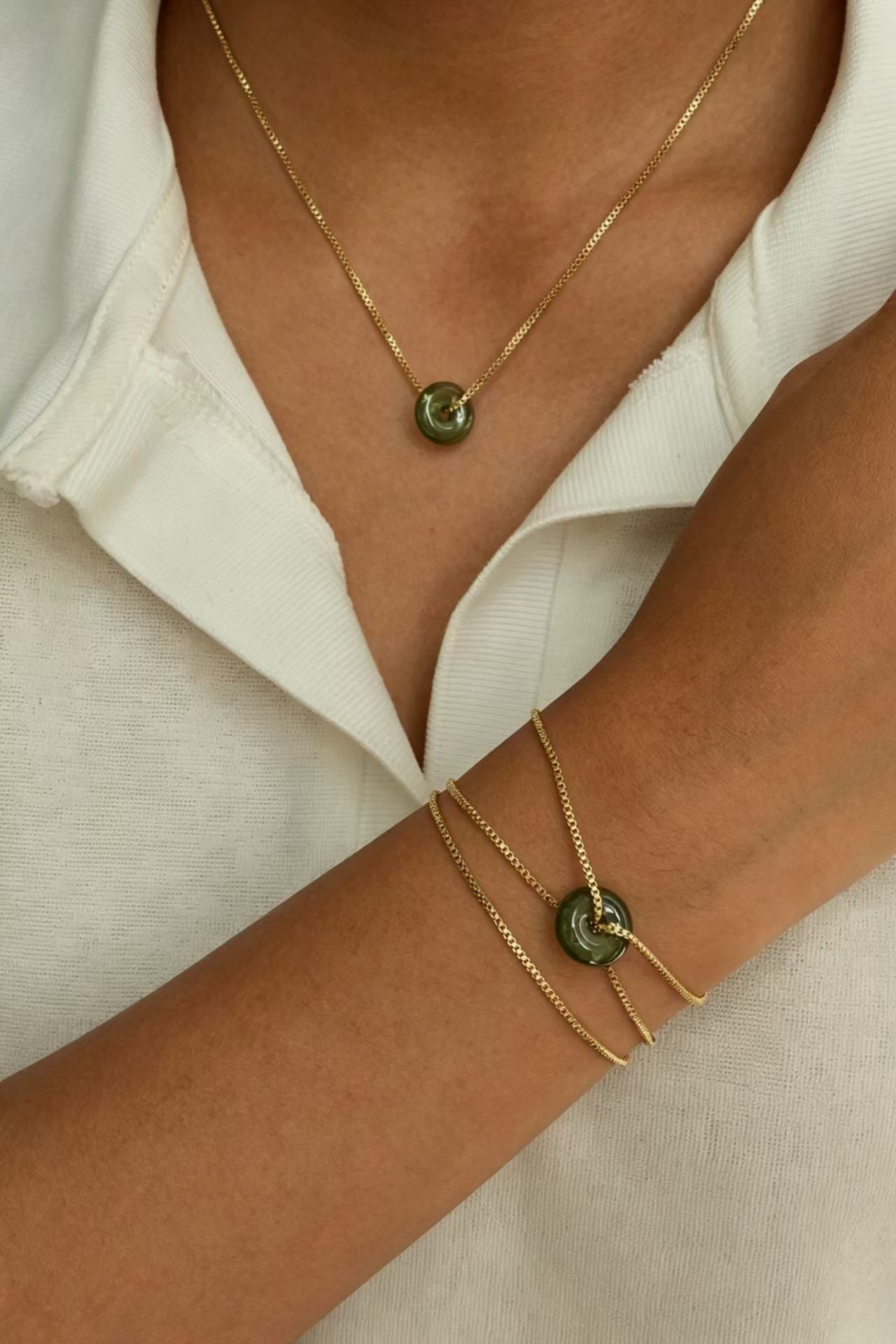 Circle of Wholeness - Green Sapphire