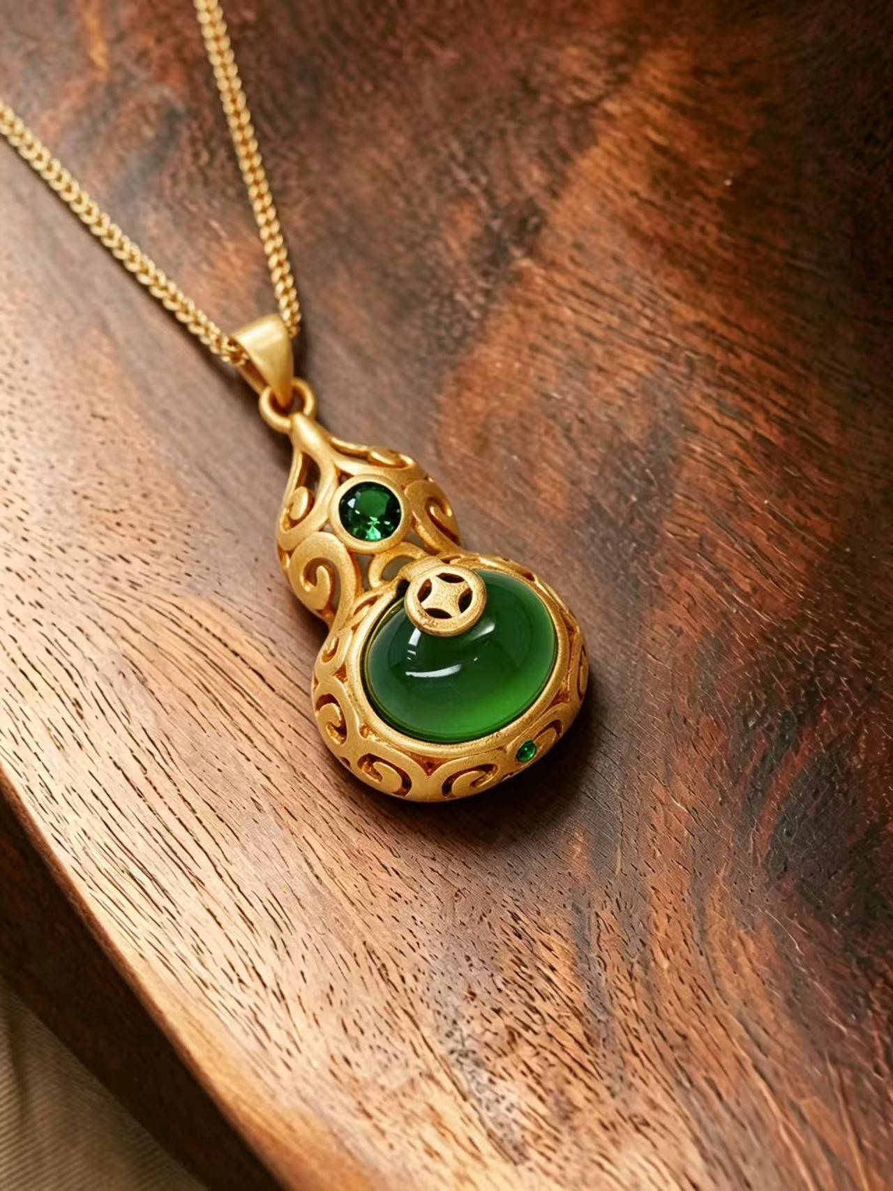 Chalcedony Necklace - Fortune, Prosperity, and Longevity Collection