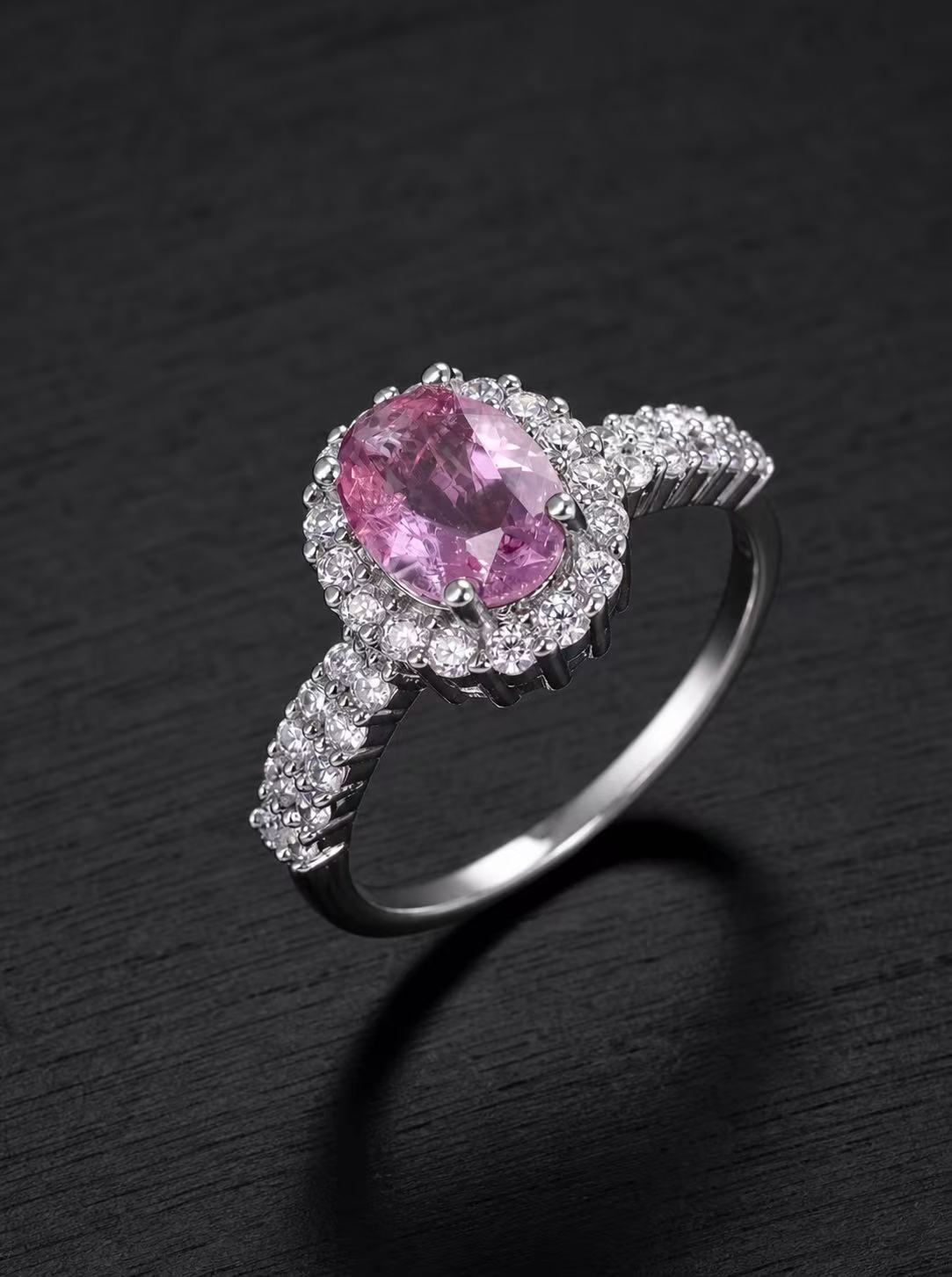 Amethyst-Oval Brilliant Ring-Lavender Dream