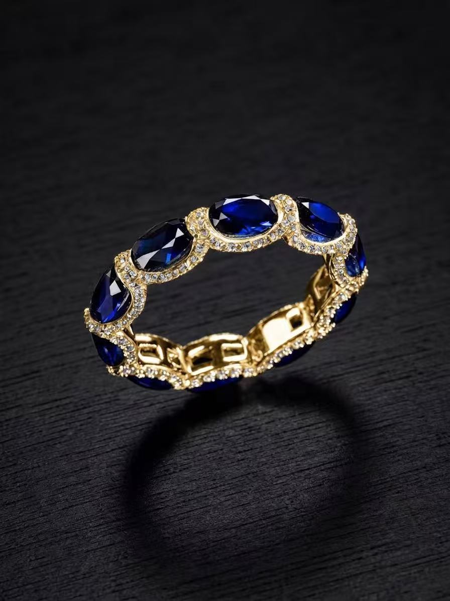 Sapphire-Oval Brilliant Cut Ring-Supernova Waltz