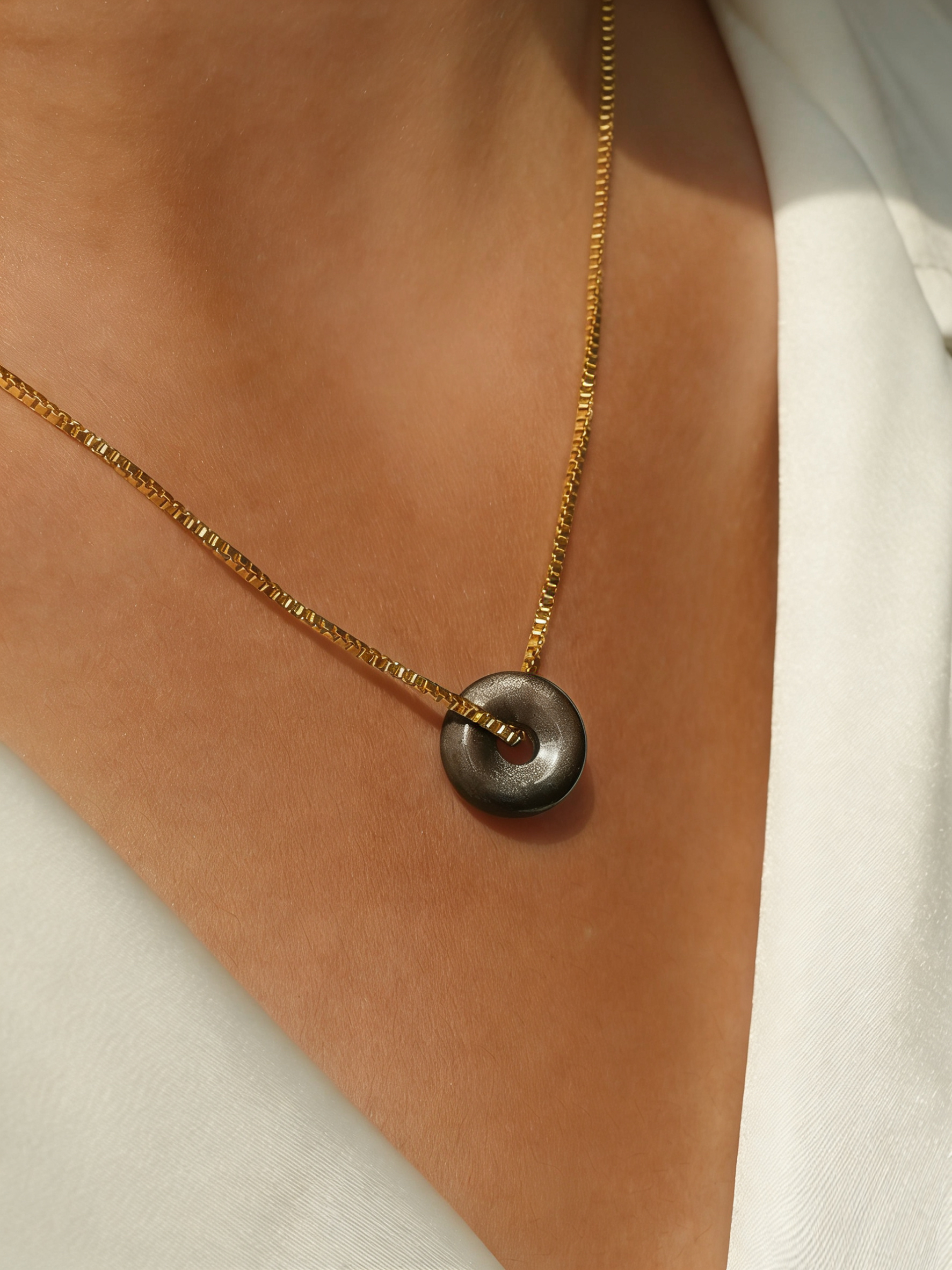 Circle of Wholeness - Golden obsidian