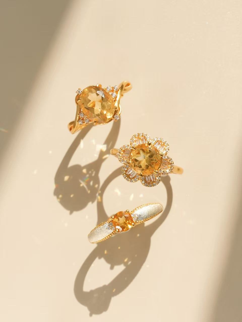 Oval Brilliant Cut Citrine - Radiant Embrace
