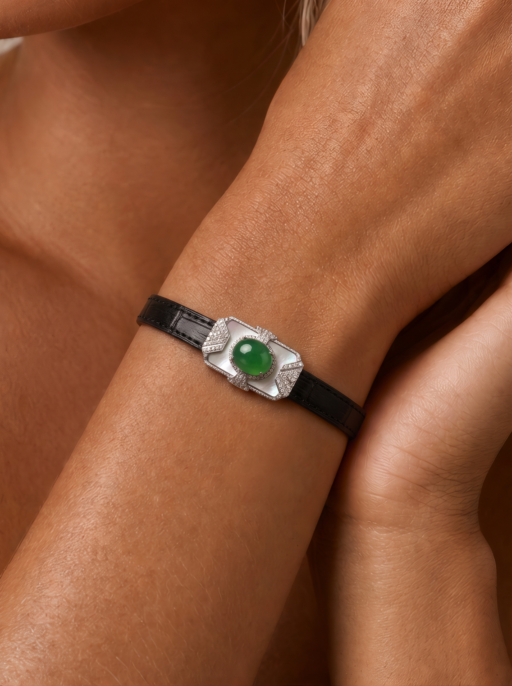 Chalcedony Bracelets - OnyxEmerald Timeless