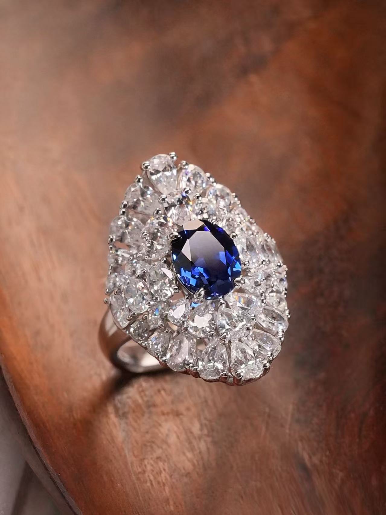 Oval Brilliant Cut Sapphire Ring - Serenity