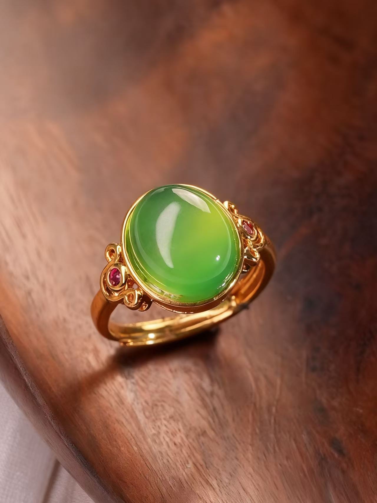 Chalcedony Ring - hued Rhyme with Condensed Light