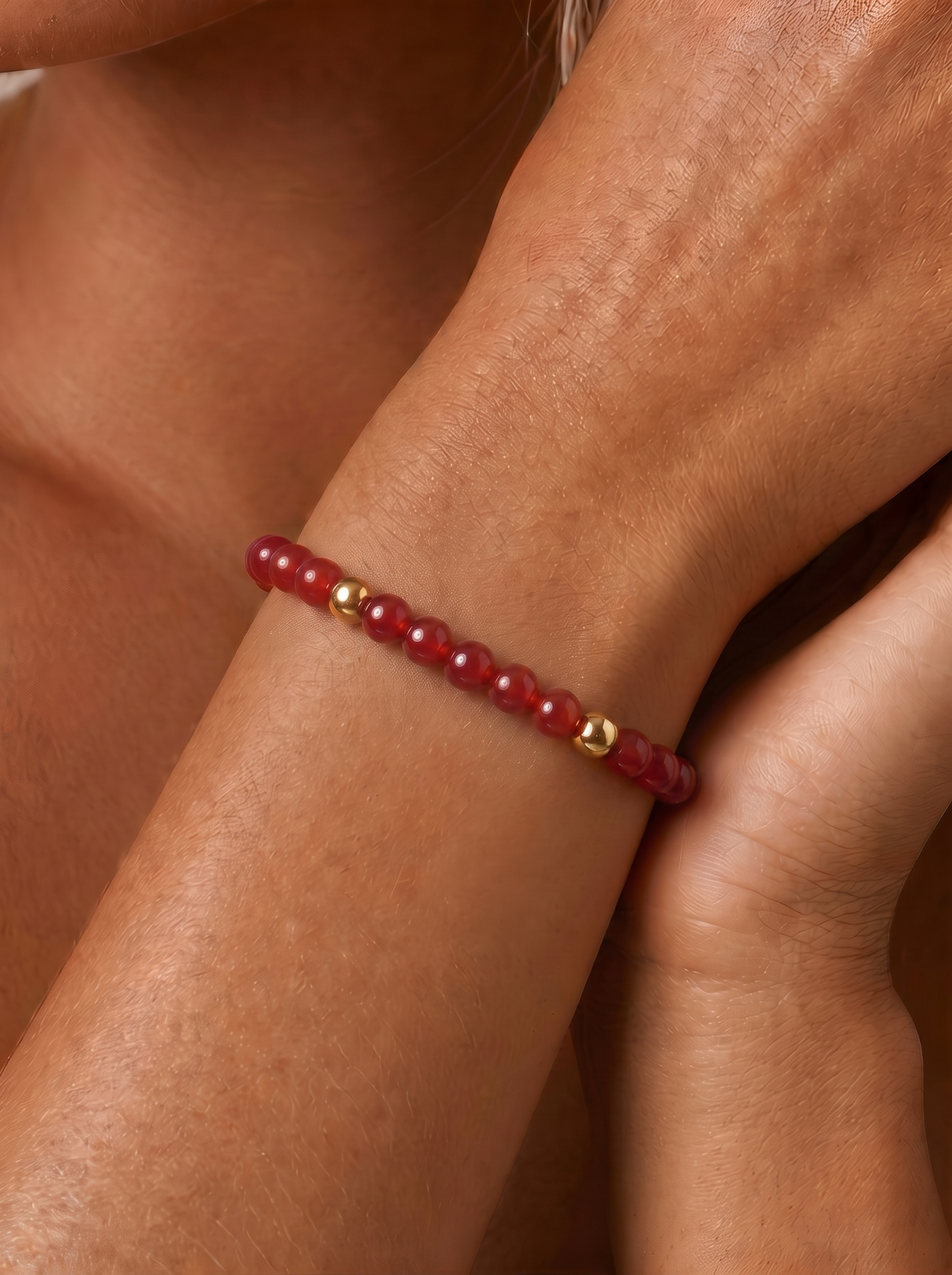 Ruby Bracelet - Crimson Starlight