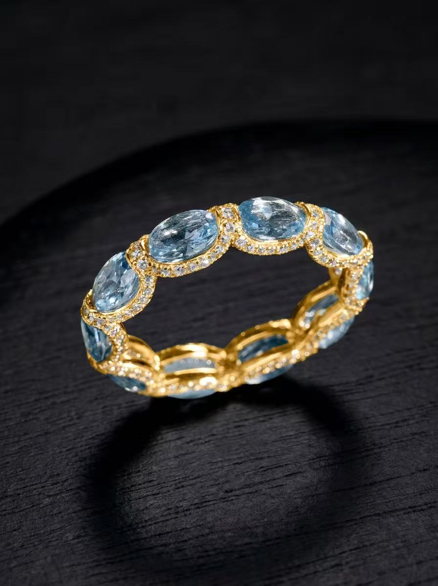 Spinel-Oval Brilliant Ring-Supernova Waltz
