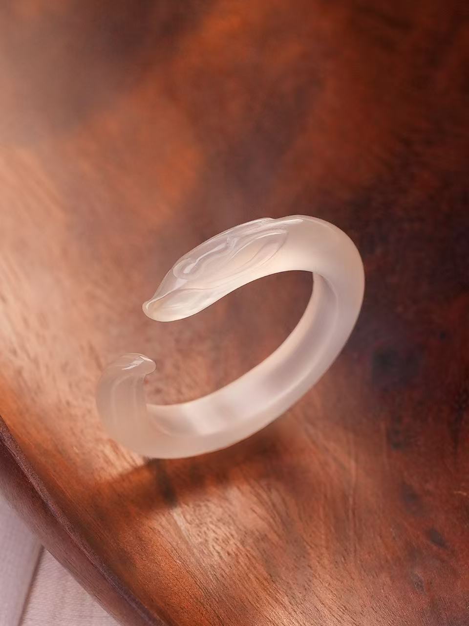 360-Degree Cabochon Agate Ring - Fox